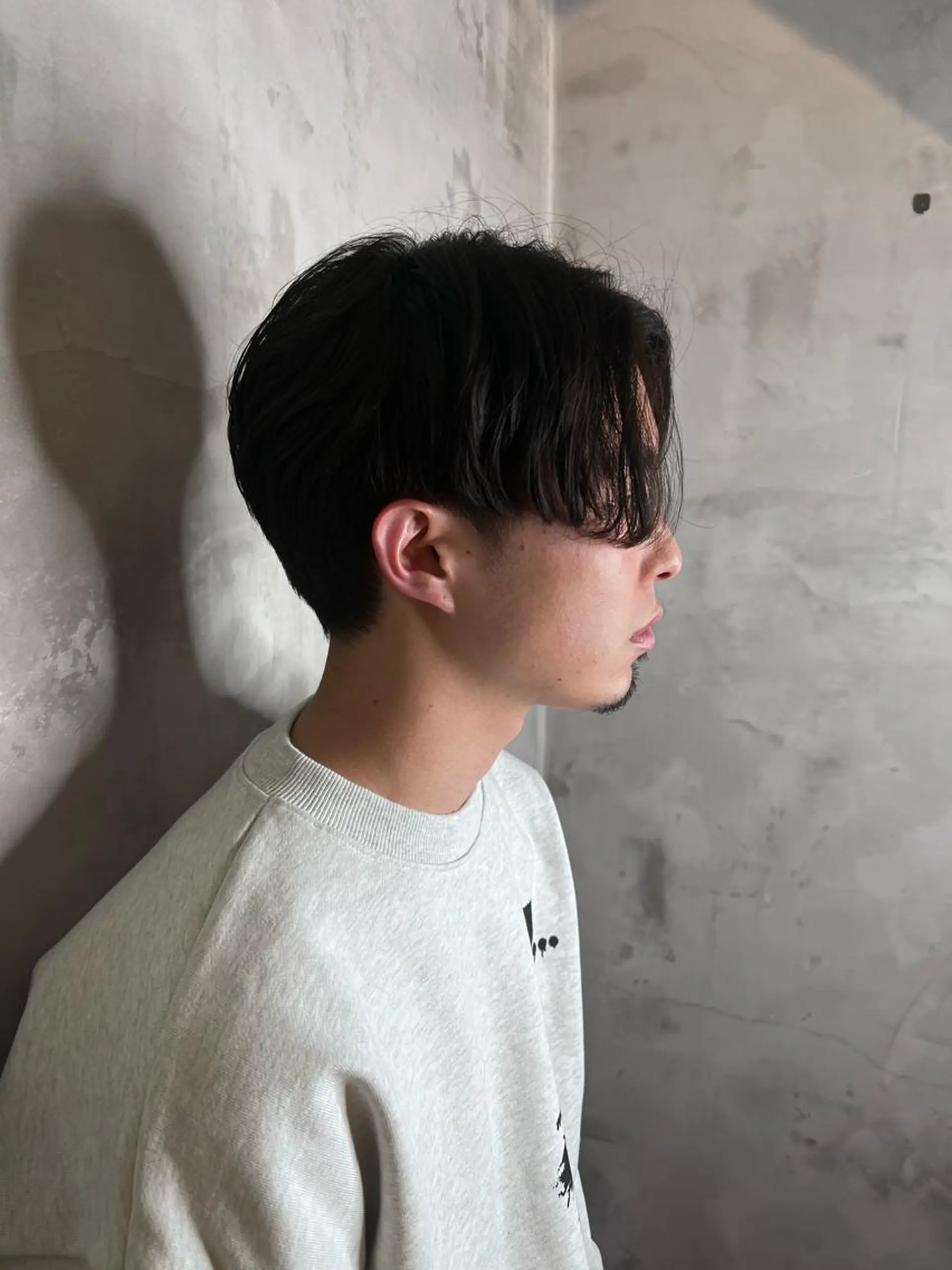 ミディアム パーマ メンズ ミディアムパーマ センターパート メンズパーマ カット メンズパーマ /SUNAOのヘアスタイル