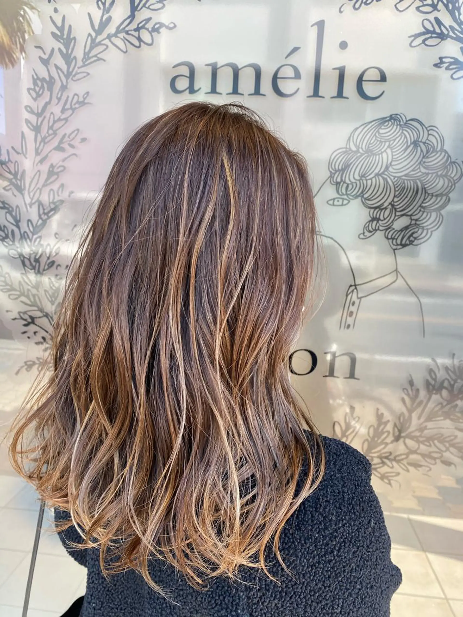 ミディアム カラー ハイライトカラー ハイライト ヘアカラー さこだ　しょうた 【副店長】のヘアスタイル