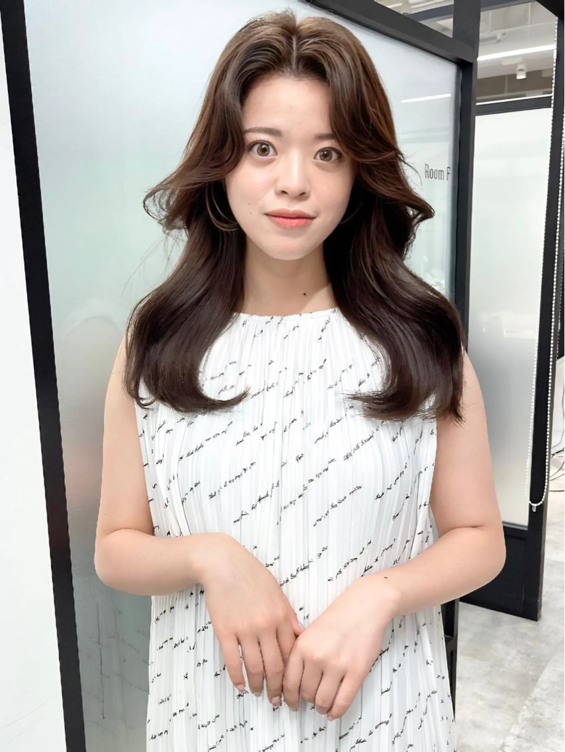 ロング 韓国風ヘア レイヤーカット カット ヘアカラー トリートメント 韓国レイヤーカット 髪質改善▫️水野有真のヘアスタイル