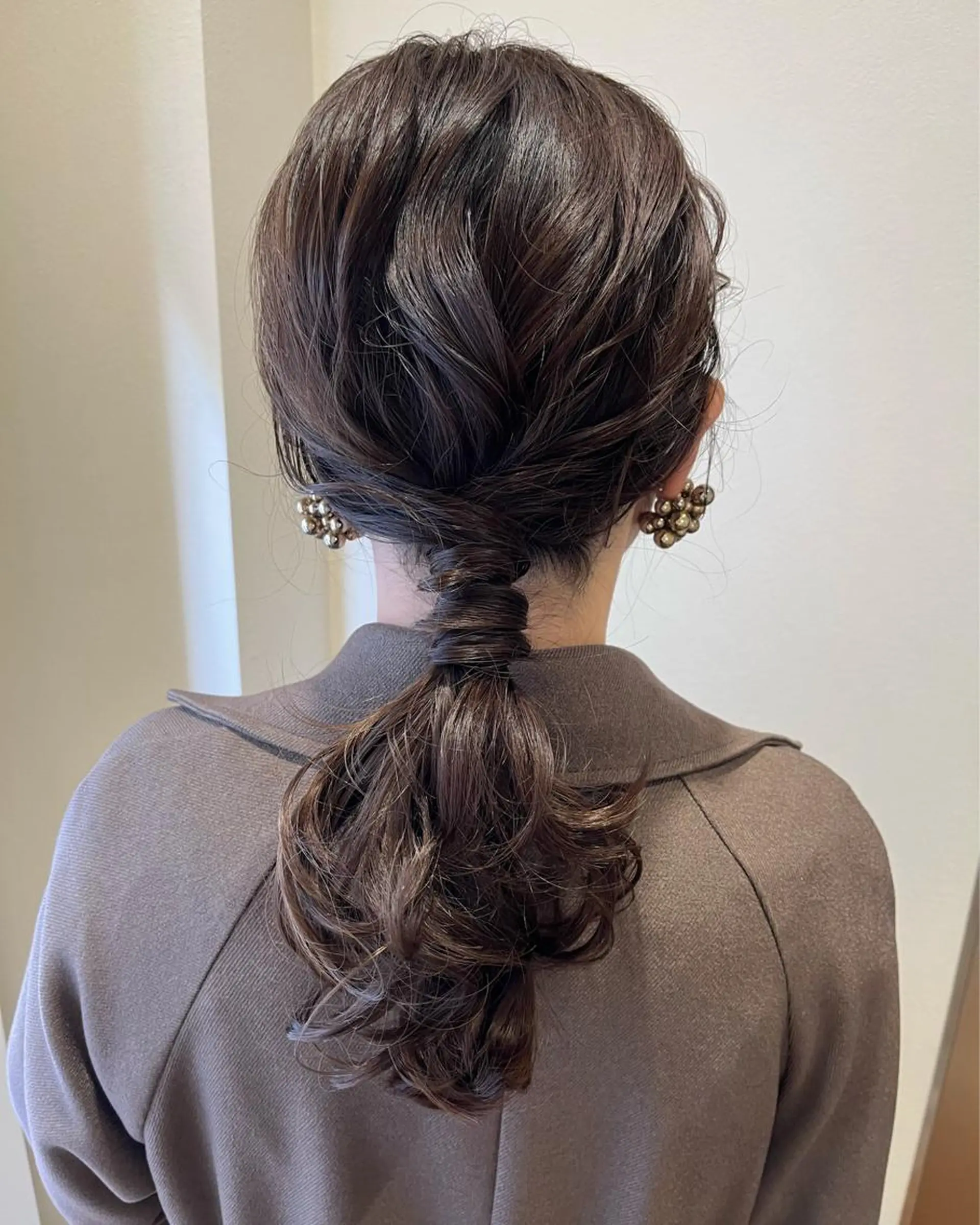 セミロング ヘアアレンジ ヘアセット サソウ ユリエ🥥のヘアスタイル