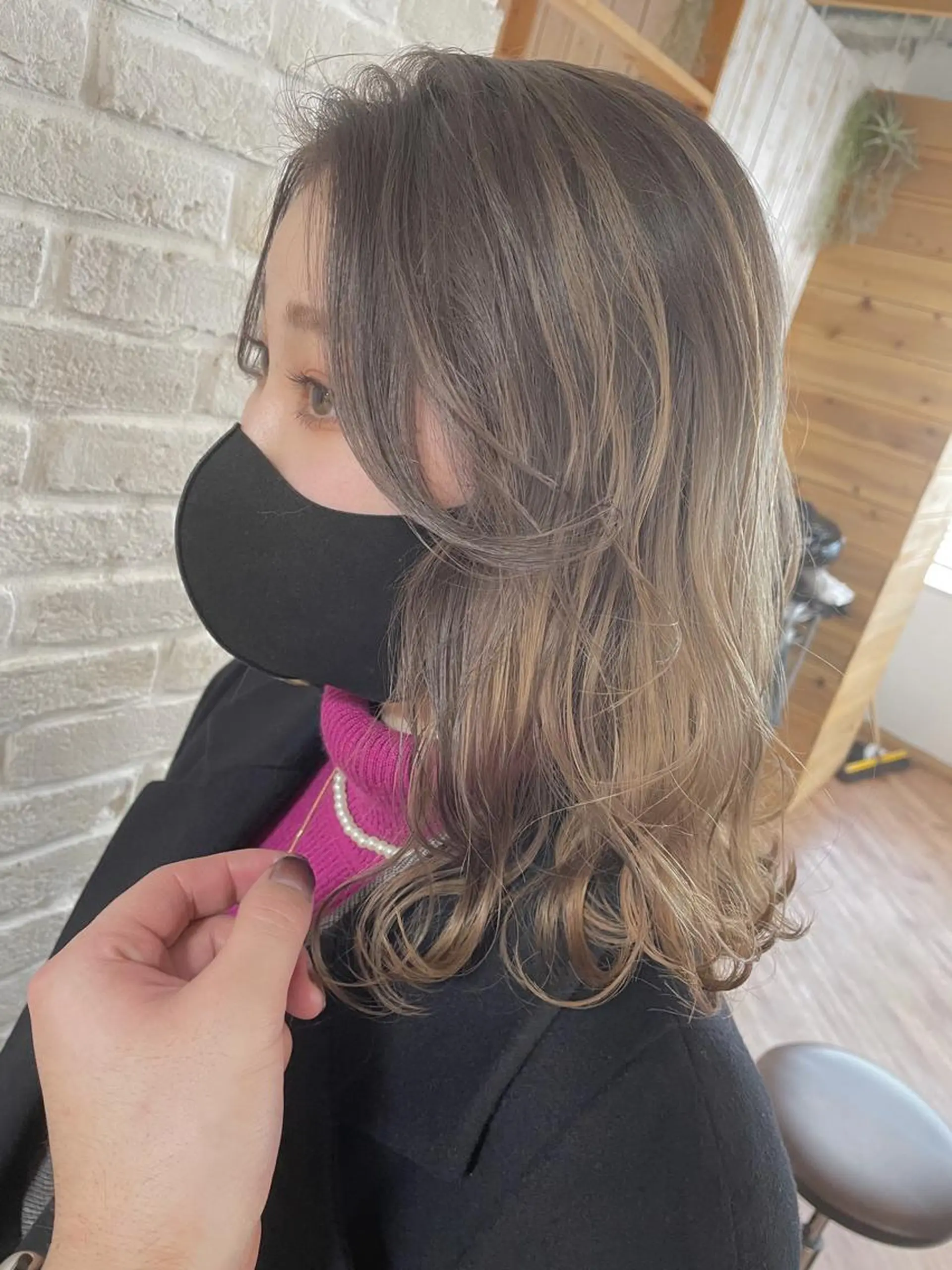 セミロング カラー hair salon Ranun髪質改善のヘアスタイル