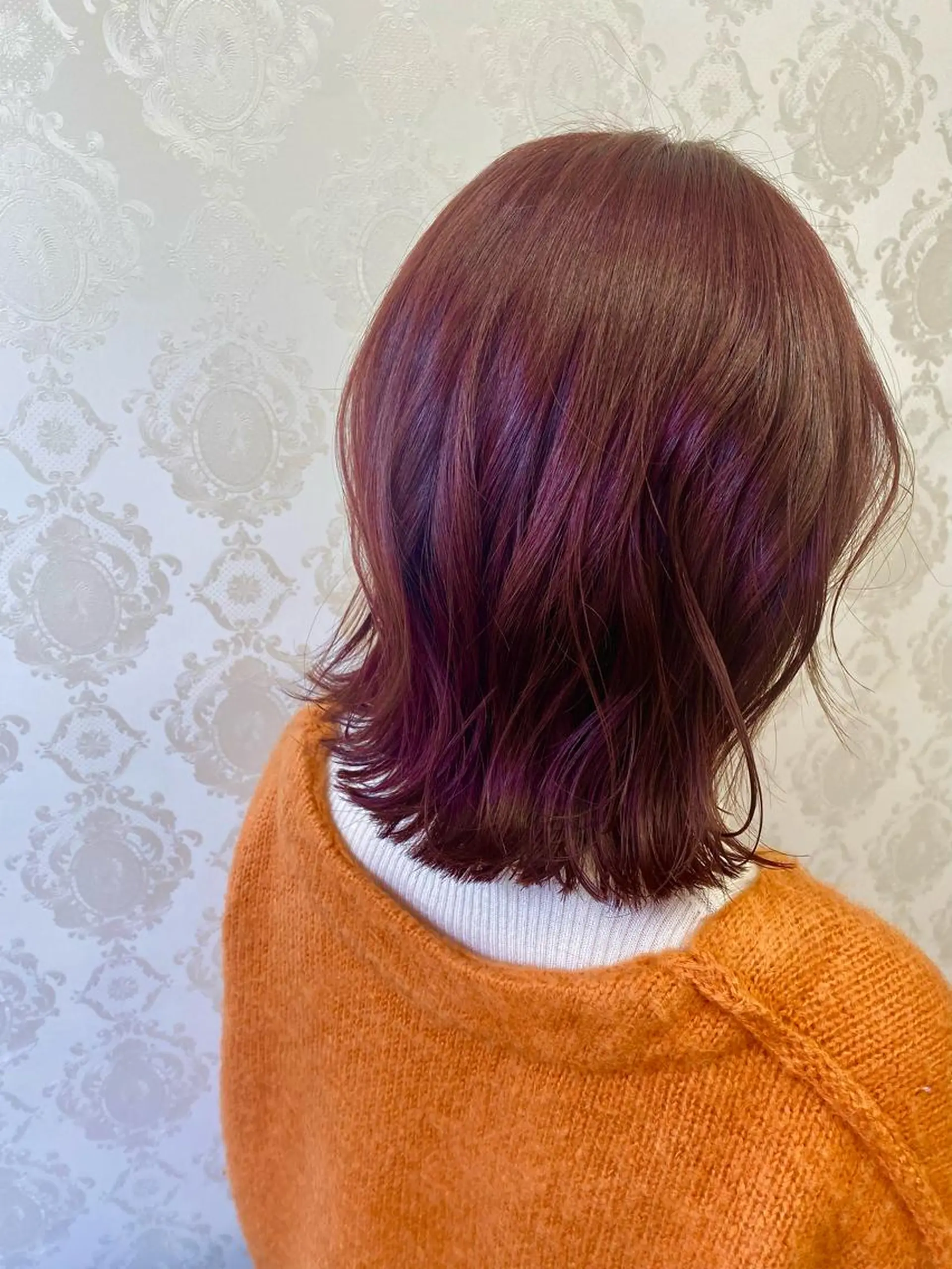 ミディアム カット ヘアカラー トリートメント ココロ☀️ CLUTCH天王寺店のヘアスタイル