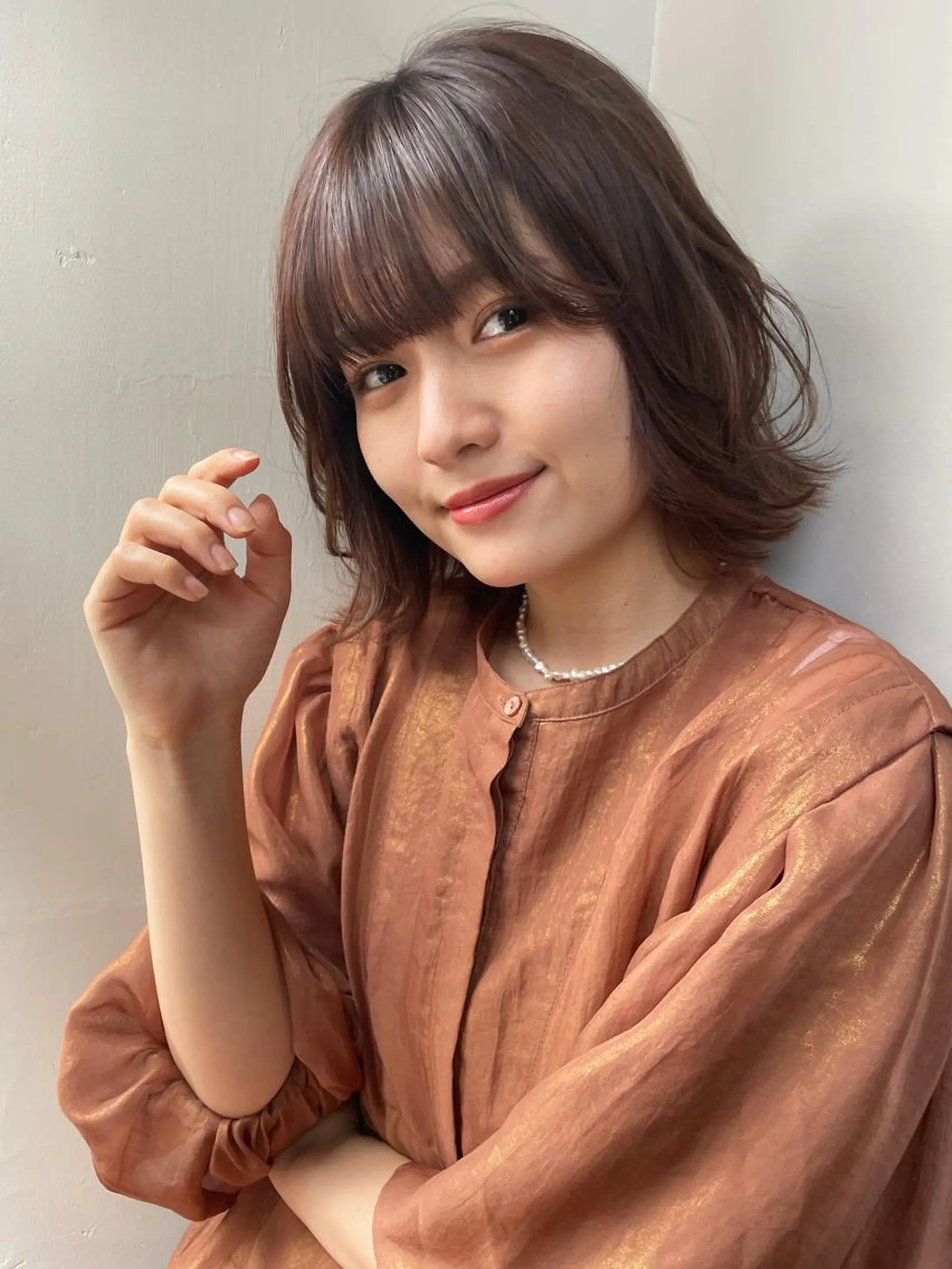 ミディアム カラー カラー指名No.1 土井新治❄️のヘアスタイル