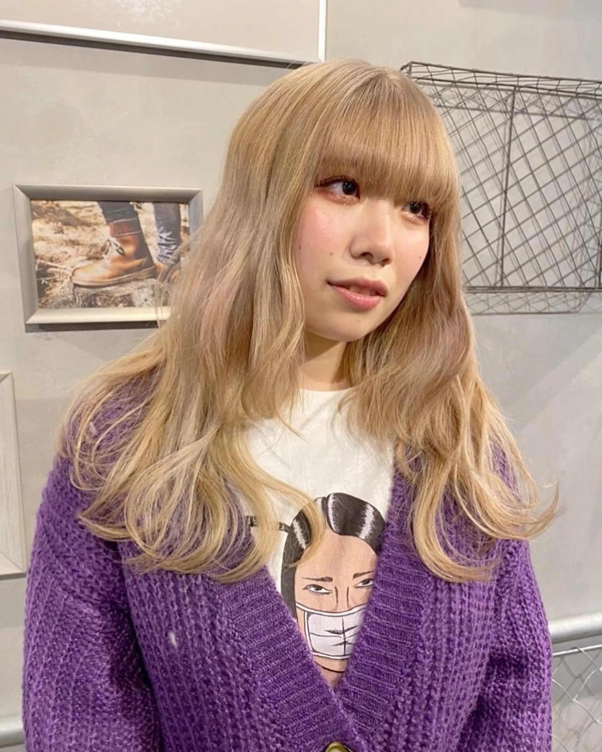 ロング ヘアカラー トリートメント MIYU💋💖 〈XENA渋谷本店〉のヘアスタイル