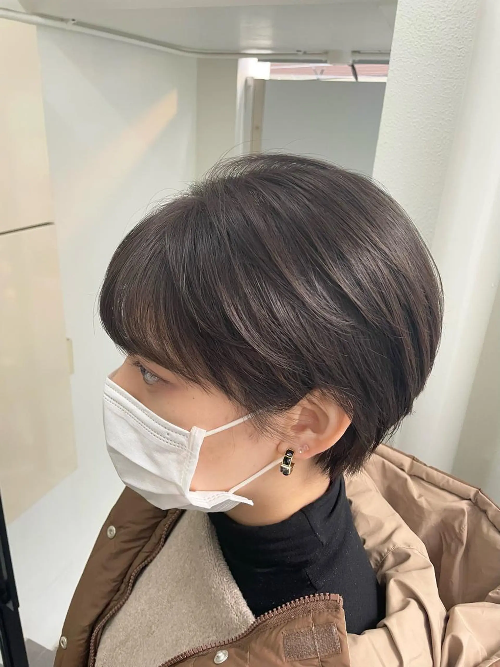 カラー 透明感カラー グレージュ miu .のヘアスタイル