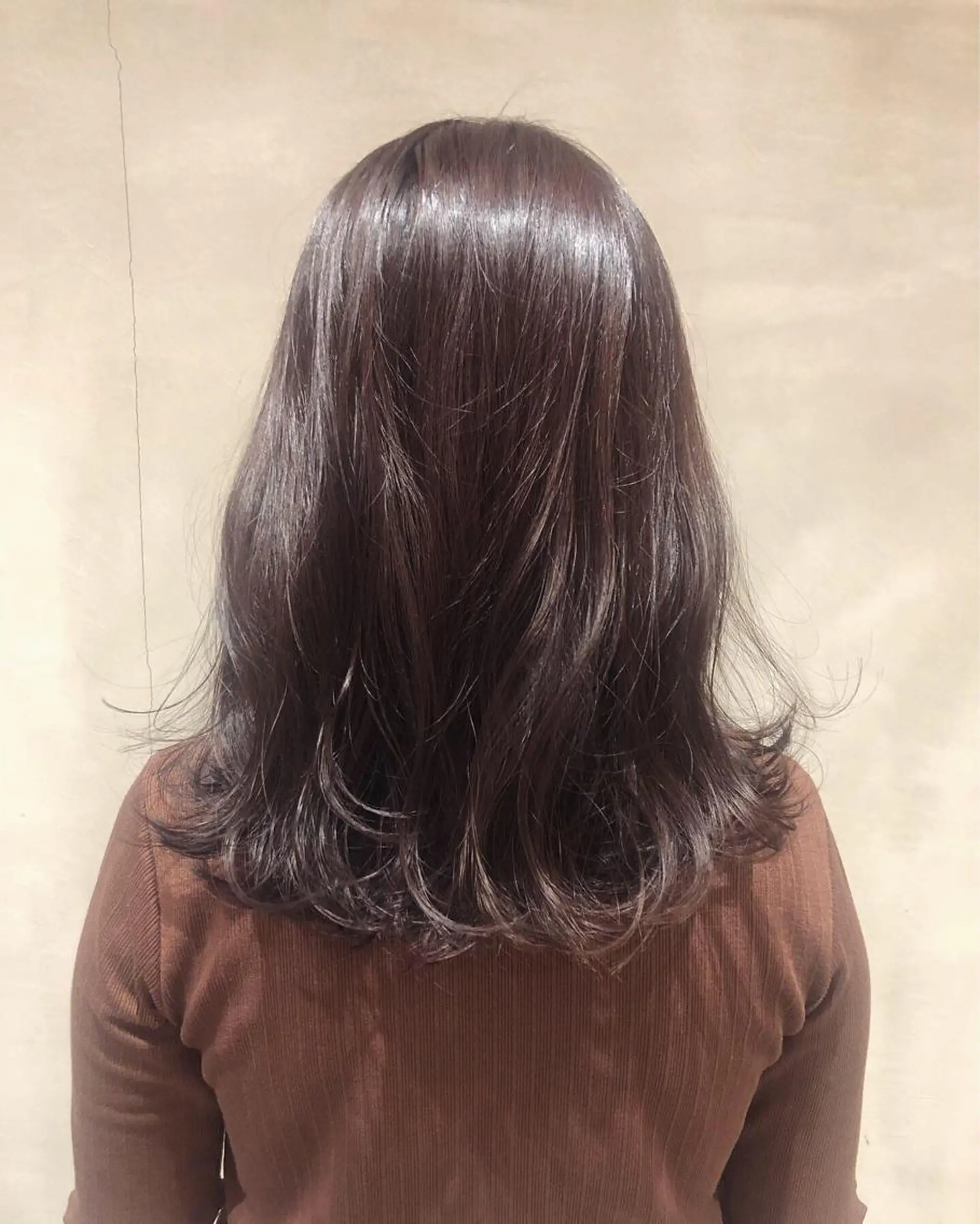 セミロング カラー ヘアアレンジ ブラウンカラー ココアブラウン 小顔カット カット ヘアカラー トリートメント 酸性縮毛矯正🧴韓国 レイヤー/髪質改善のヘアスタイル