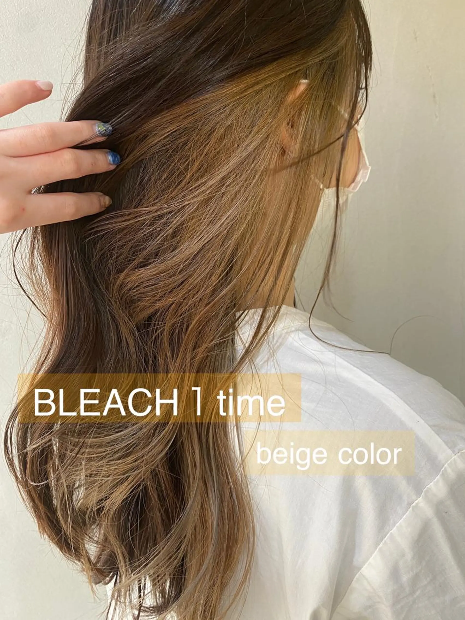 ロング カラー ブリーチ 舟橋 りんかのヘアスタイル