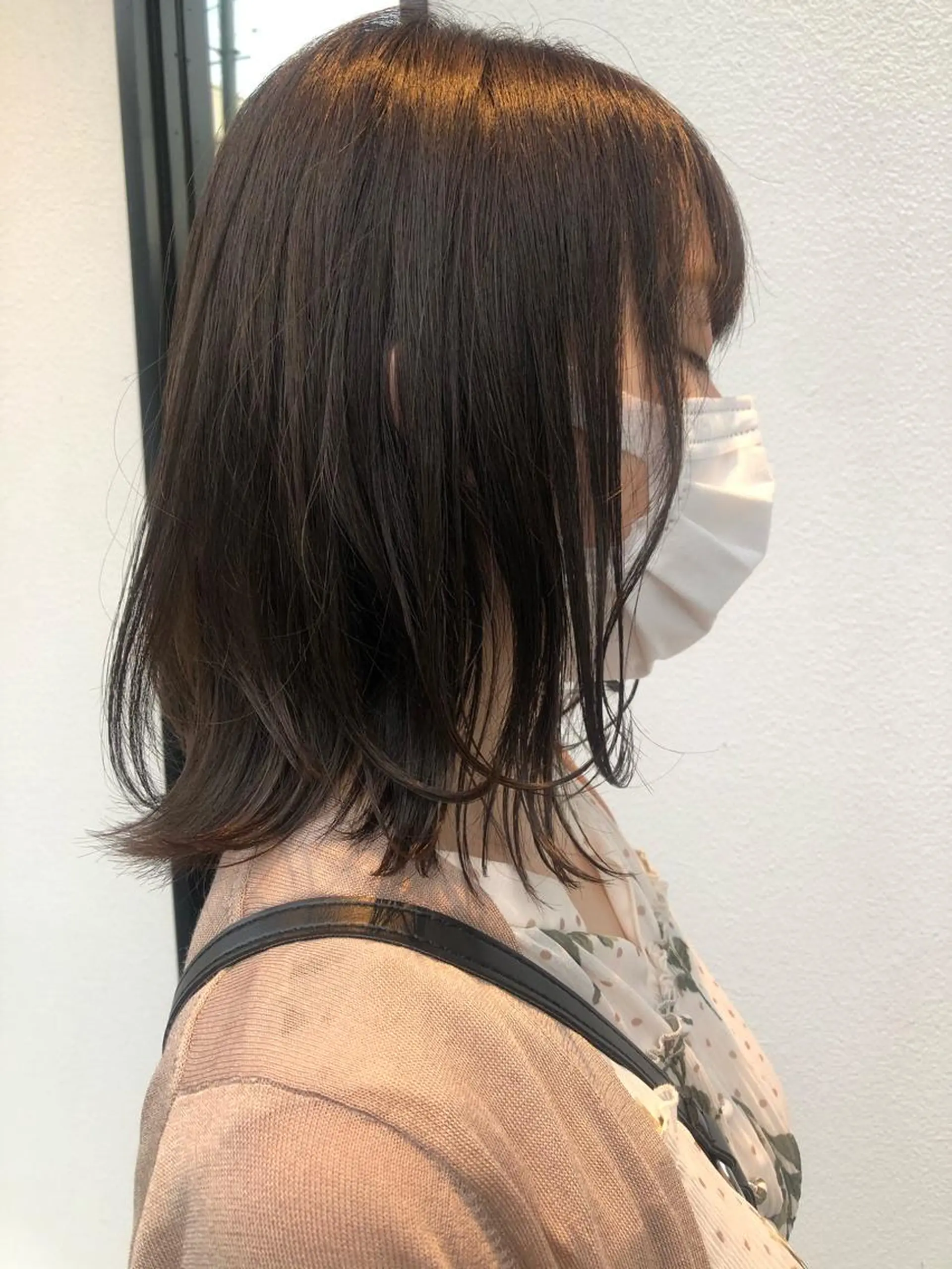 ミディアム カラー 🩰オリーブ/ ベージュ松本咲花🩰のヘアスタイル