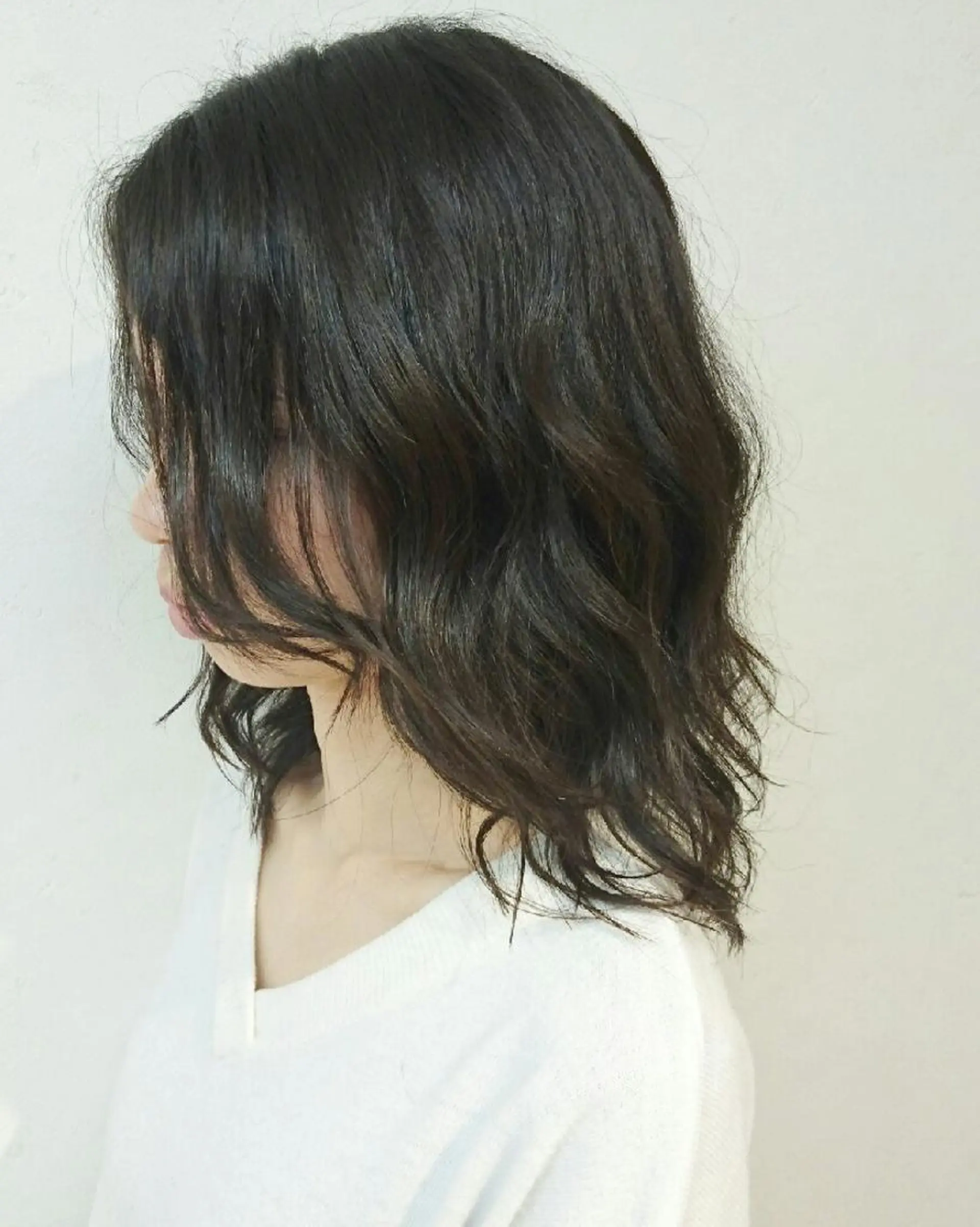 セミロング ヘアアレンジ 成人式 透明感ハイライト◎ 伊藤夏海のヘアスタイル