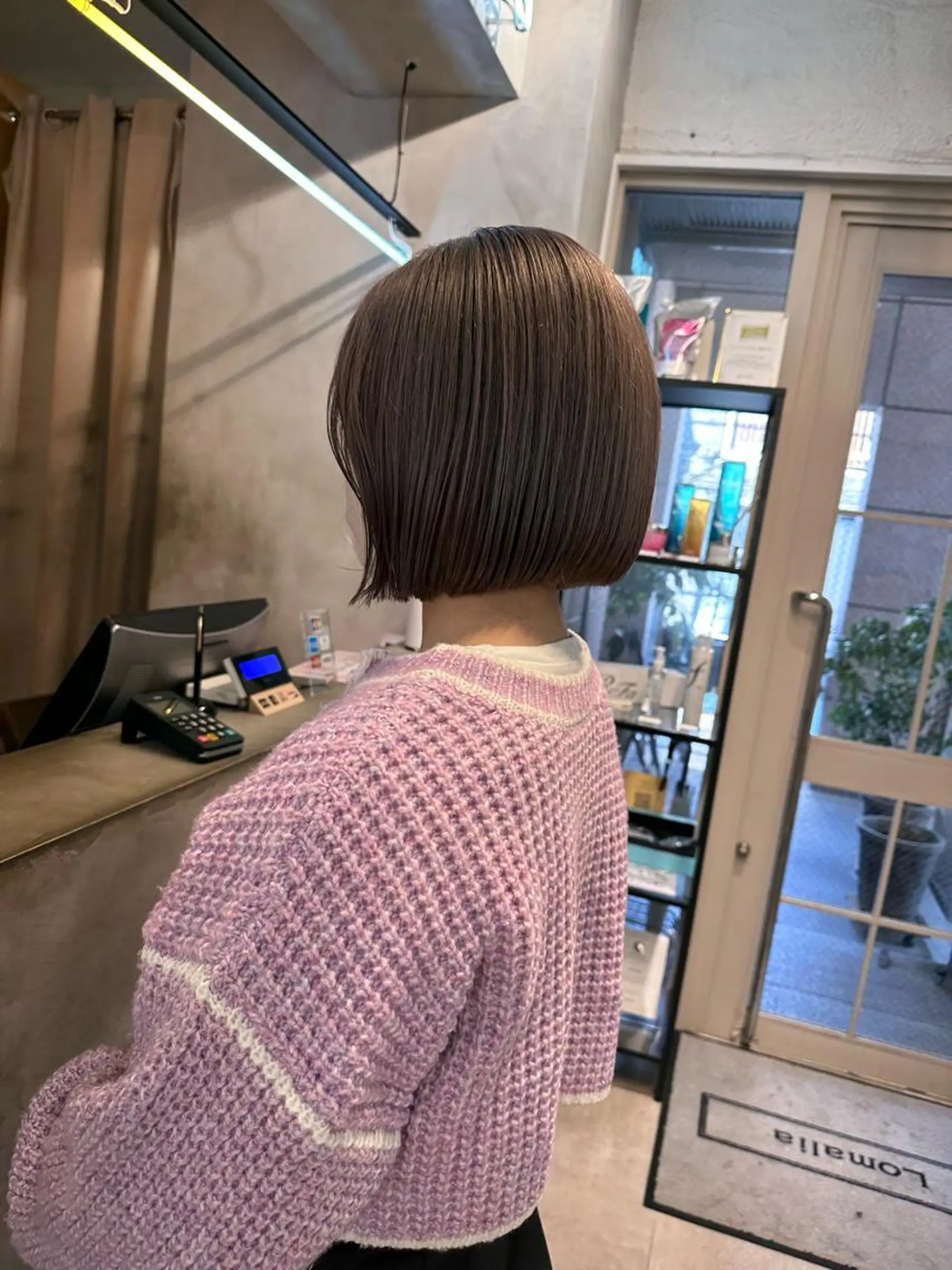 ショート カラー グレージュ 艶カラー 🤍🫧/makoのヘアスタイル