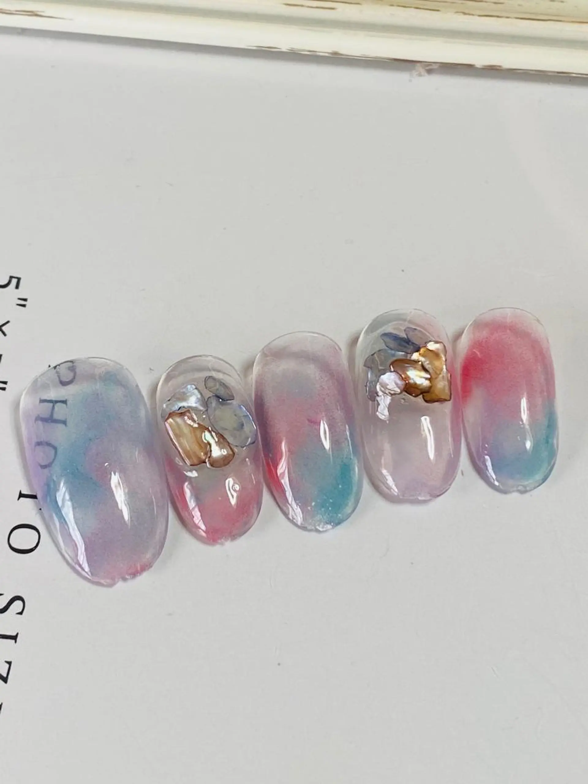 ネイル クリアネイル 自宅ネイルサロン ♦️nuance♦️のネイルデザイン