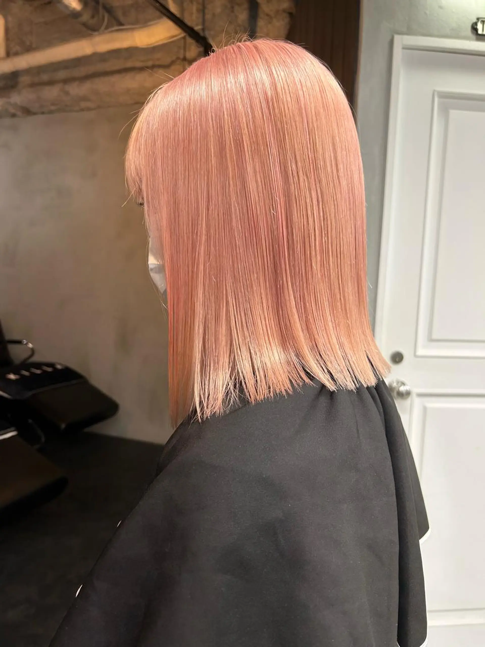 ミディアム カラー ピンクカラー カット ヘアカラー トリートメント 🧸艶々韓国ヘア 🧁mizunaのヘアスタイル