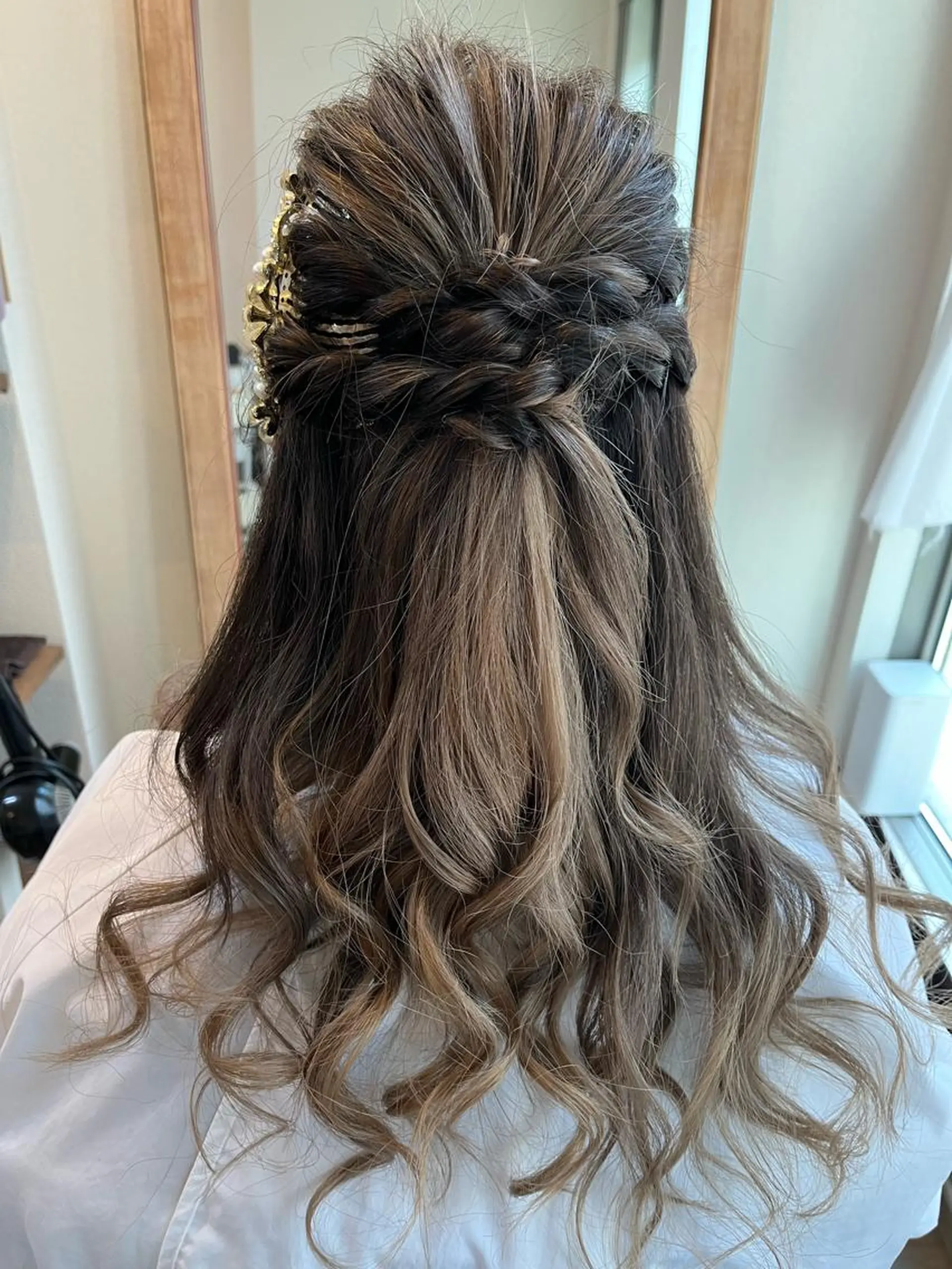 ミディアム ヘアアレンジ ハーフアップ 山本 ひろ美のその他イメージ