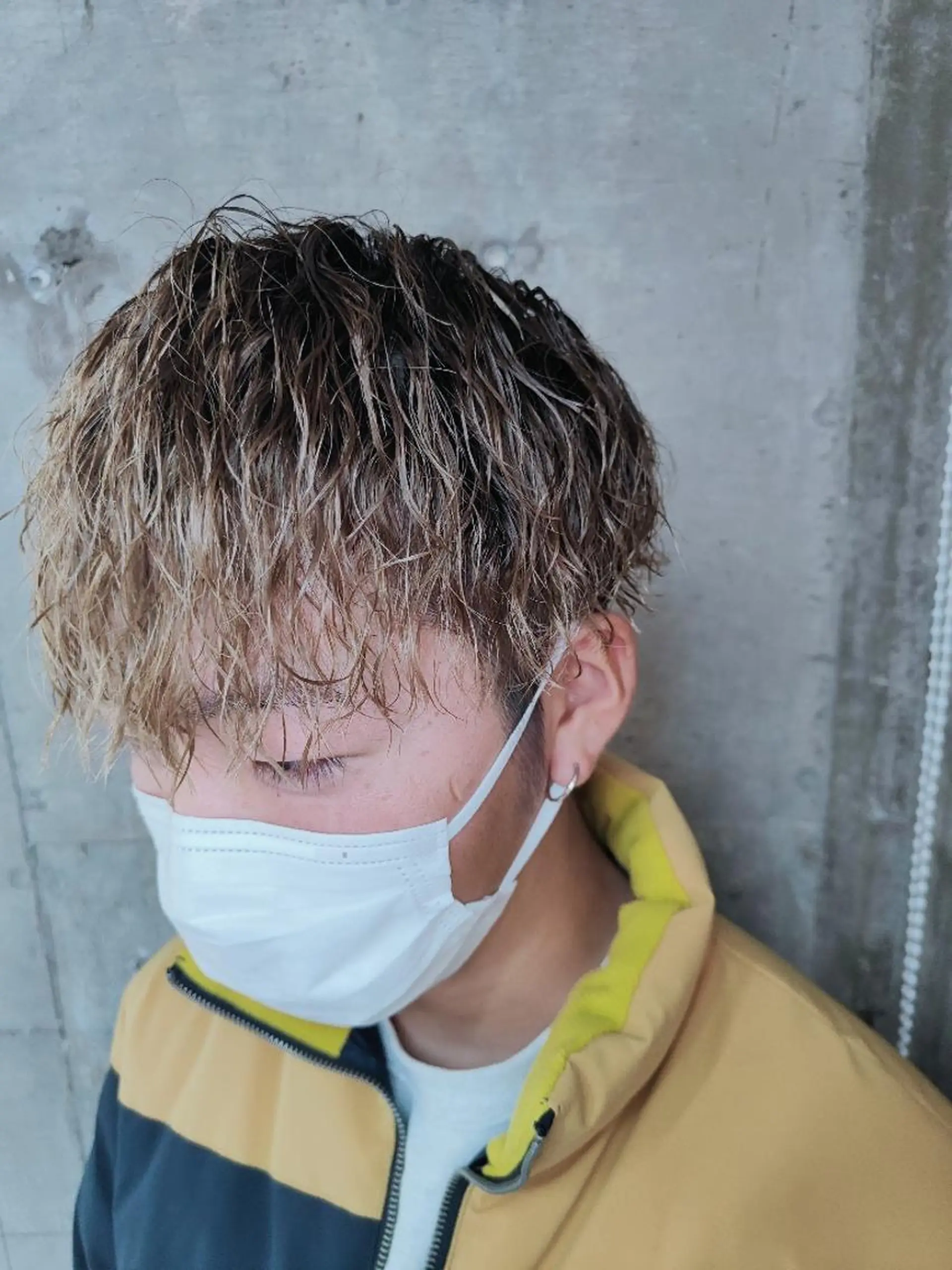 ショート パーマ メンズ メンズブリーチ メンズパーマ カット パーマ 【メンズ専門】 田口雄也のヘアスタイル