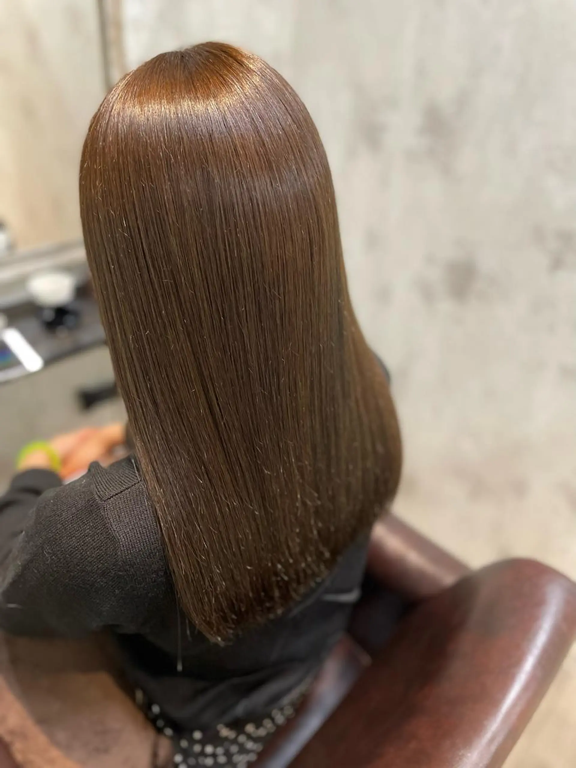 セミロング カラー 髪質改善/縮毛矯正 アンナ🍊のヘアスタイル