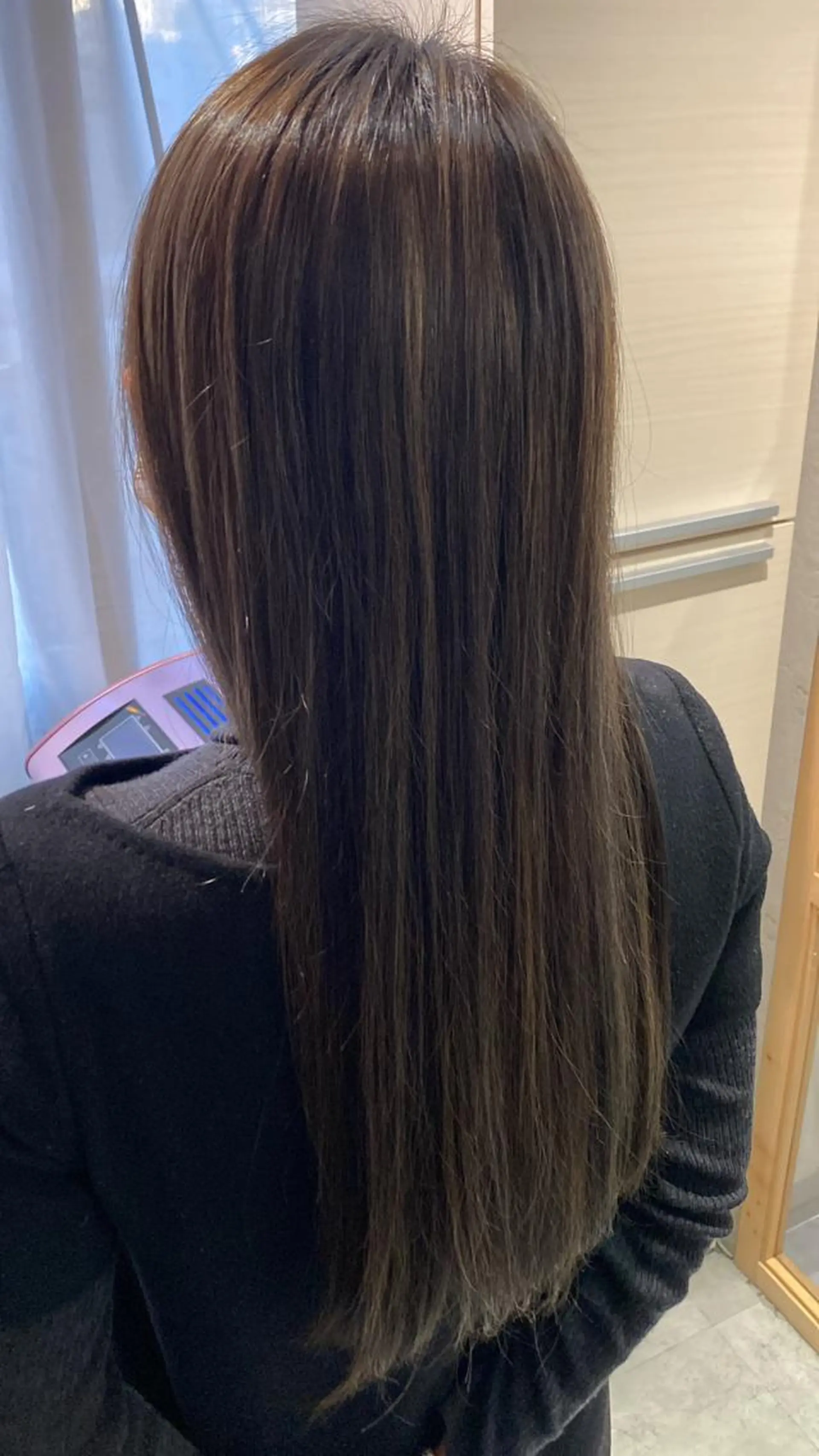 ロング カラー JOS所属・上野/エフェクトブリ ーチ✂︎touiのヘアスタイル