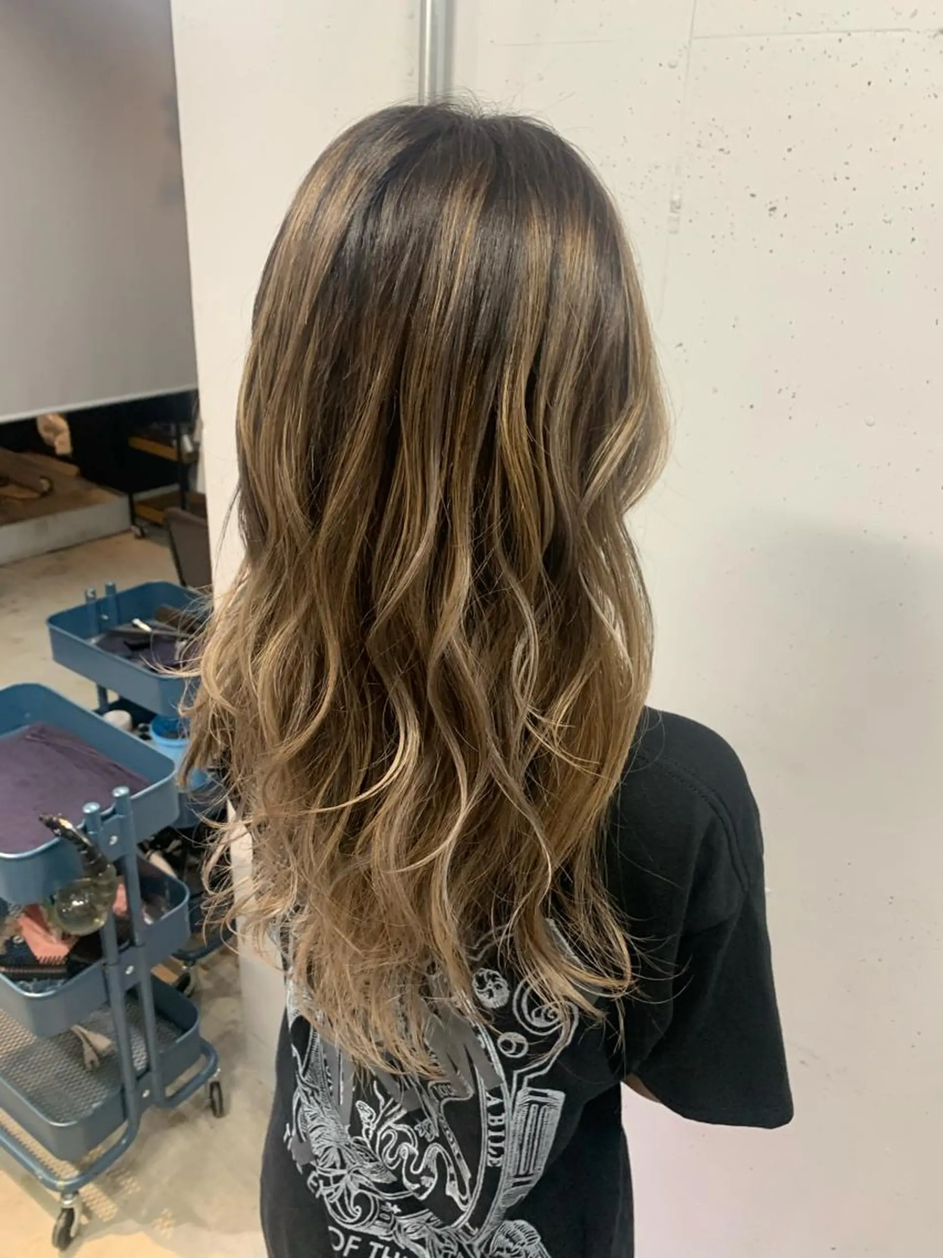 ロング カラー ヘアアレンジ バレイヤージュ レイヤーカット 🇺🇸海外ヘア 🇰🇷MASANOのヘアスタイル