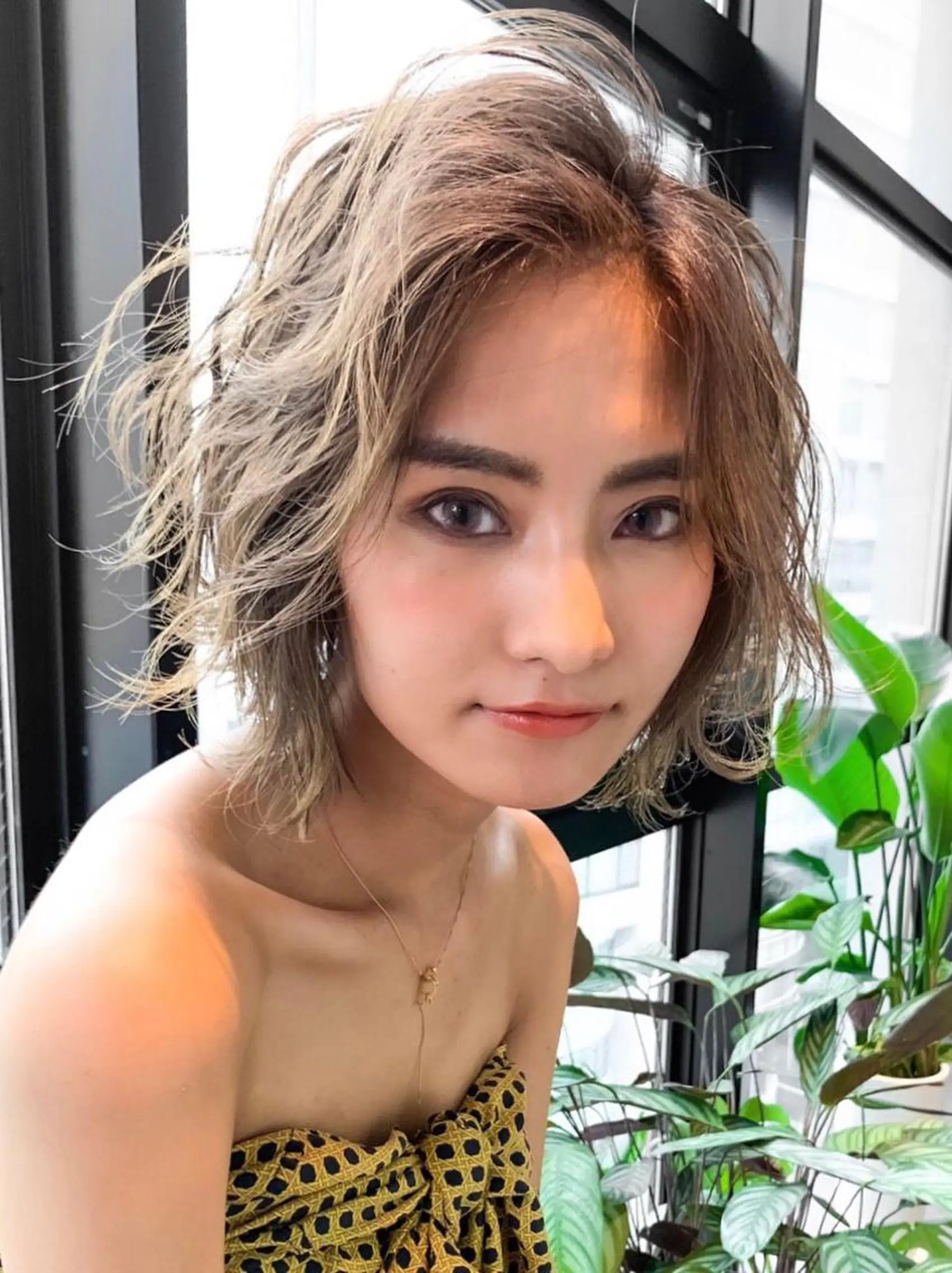 ミディアム カラー カット ヘアカラー トリートメント 🉐レイヤー/塩見 弘樹🉐渋谷のヘアスタイル