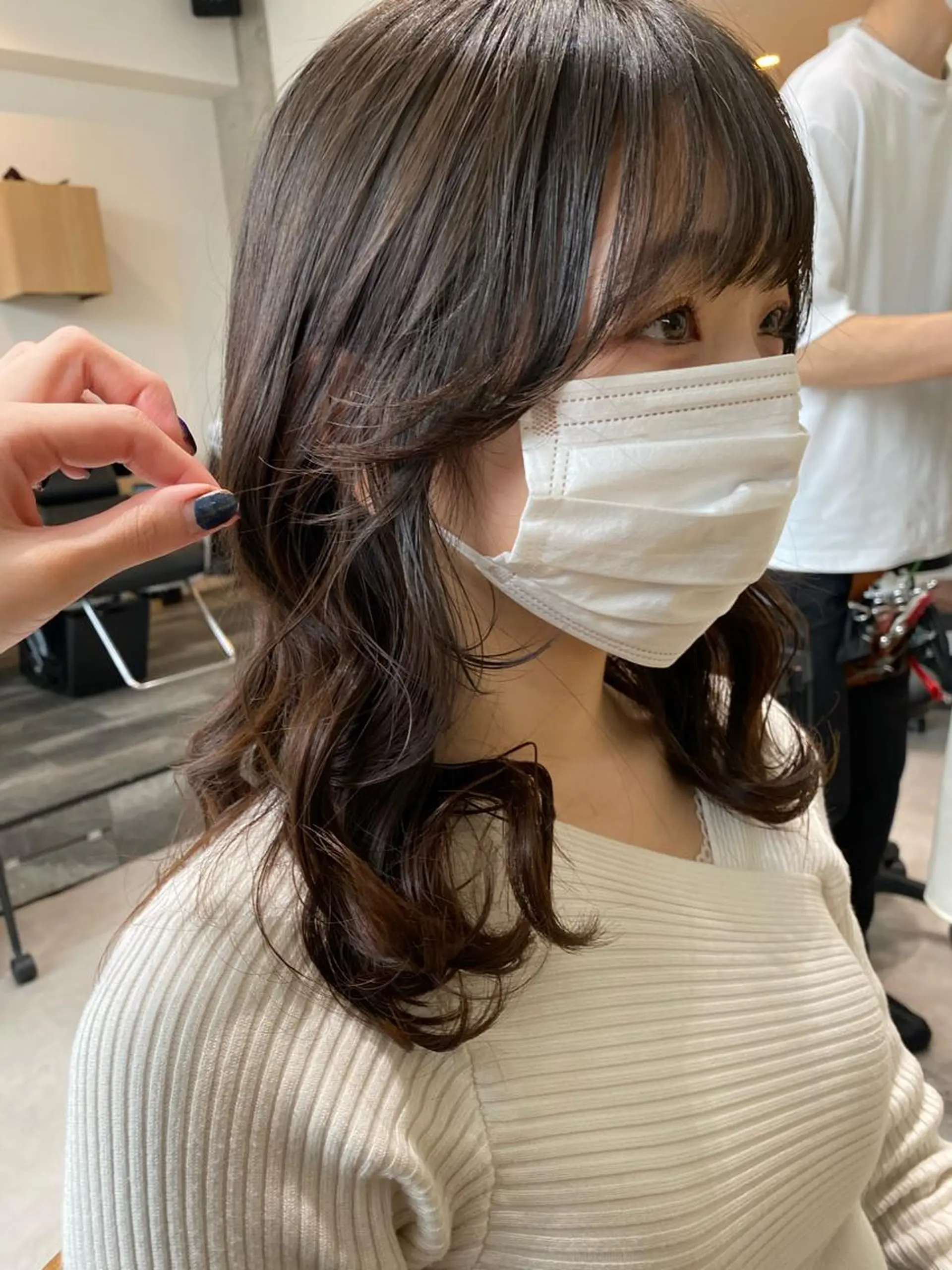 ミディアム カラー カット ヘアカラー トリートメント Dxxxx III所属・女性目線の大人 メンズ*Ayakaのヘアスタイル