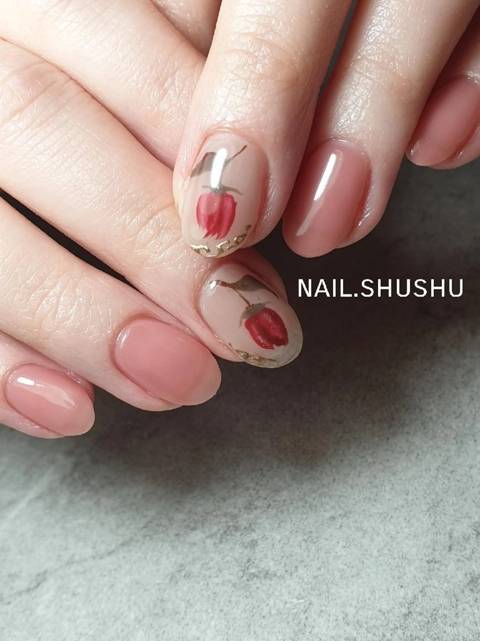 ネイル シンプルネイル 3dパーツ/流行り 👧shushu❤️のネイルデザイン