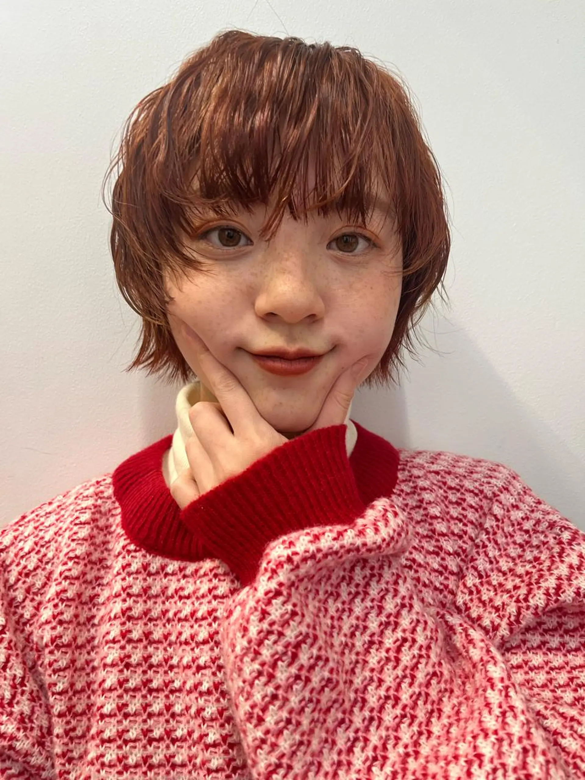 ショート カコ/レイヤーカット ヘアアレンジのヘアスタイル