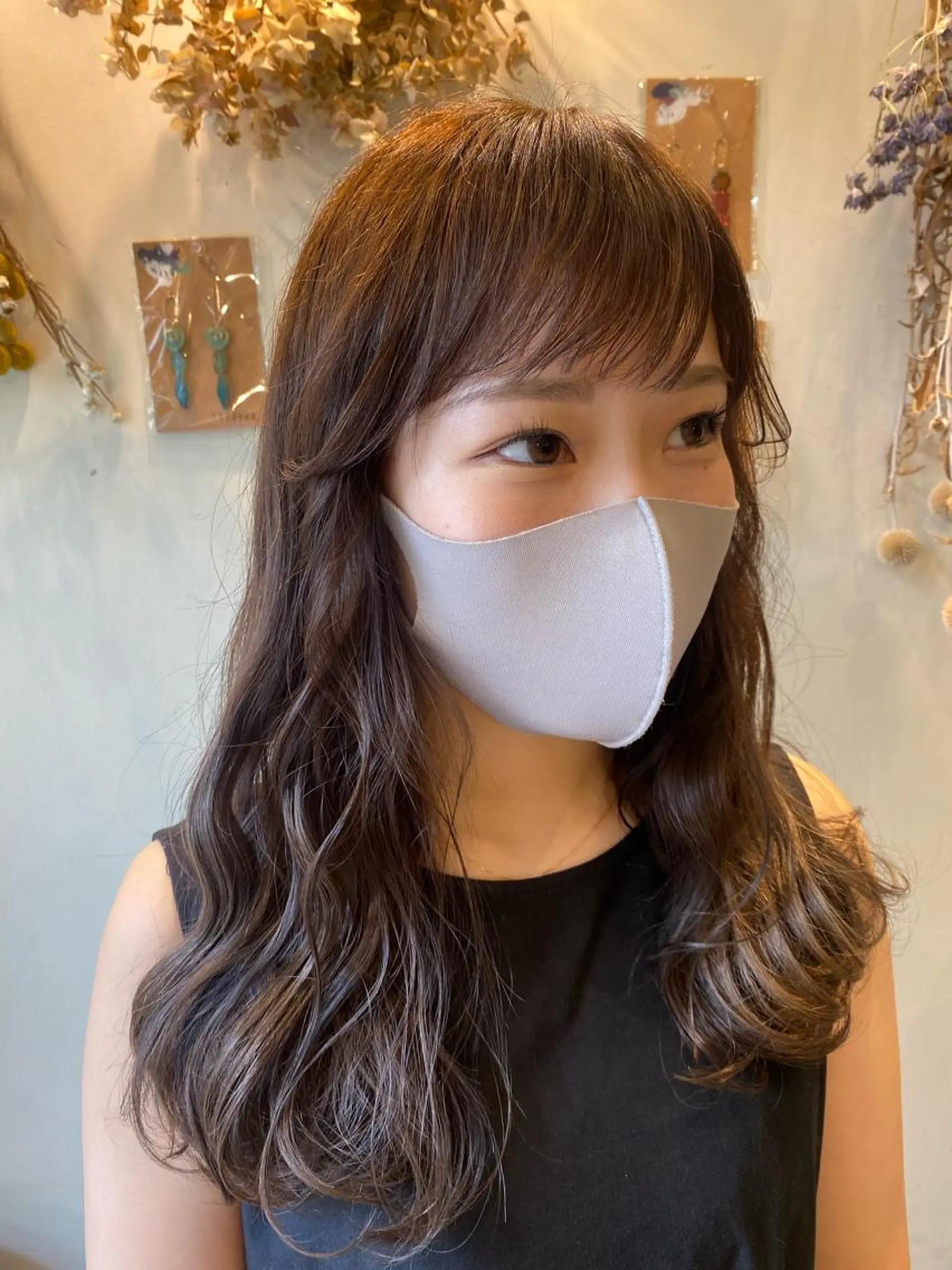 ロング カラー グレージュ 21salon所属・non .のヘアスタイル