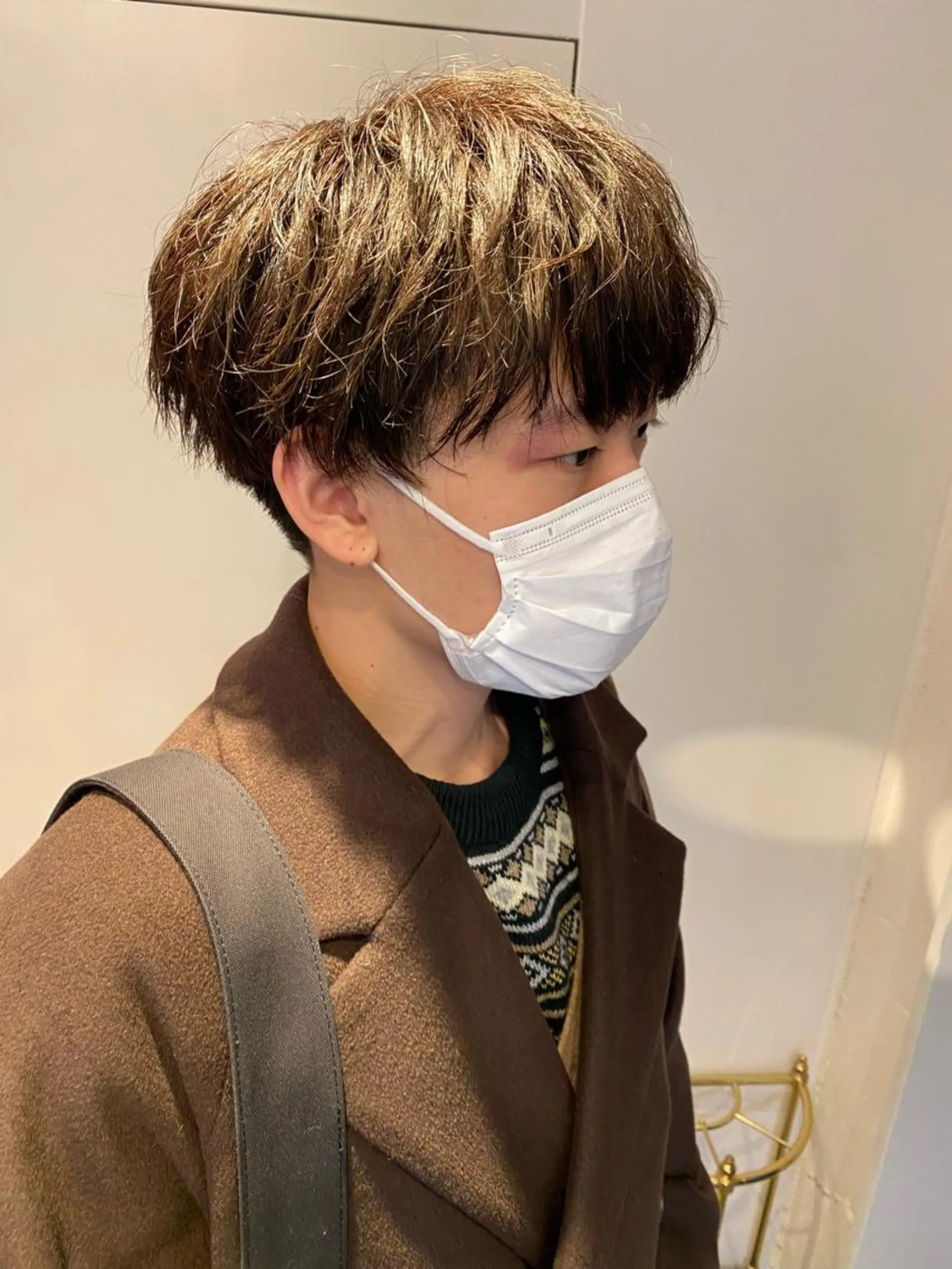 カラー メンズ シャドウパーマ/ 波巻パーマYu-Kiのヘアスタイル