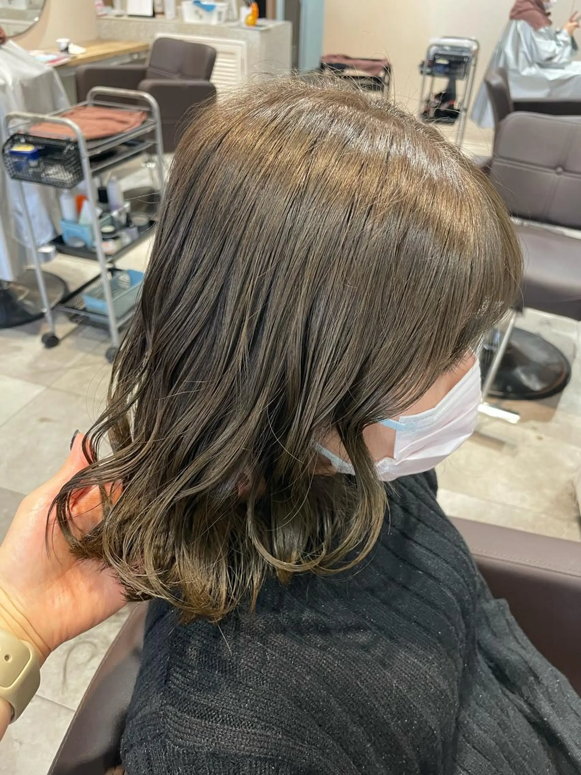 ミディアム カラー グレージュ オリーブグレージュ オリーブグレー カット ヘアカラー トリートメント 💐パーソナルカラー /市橋加菜💐のヘアスタイル