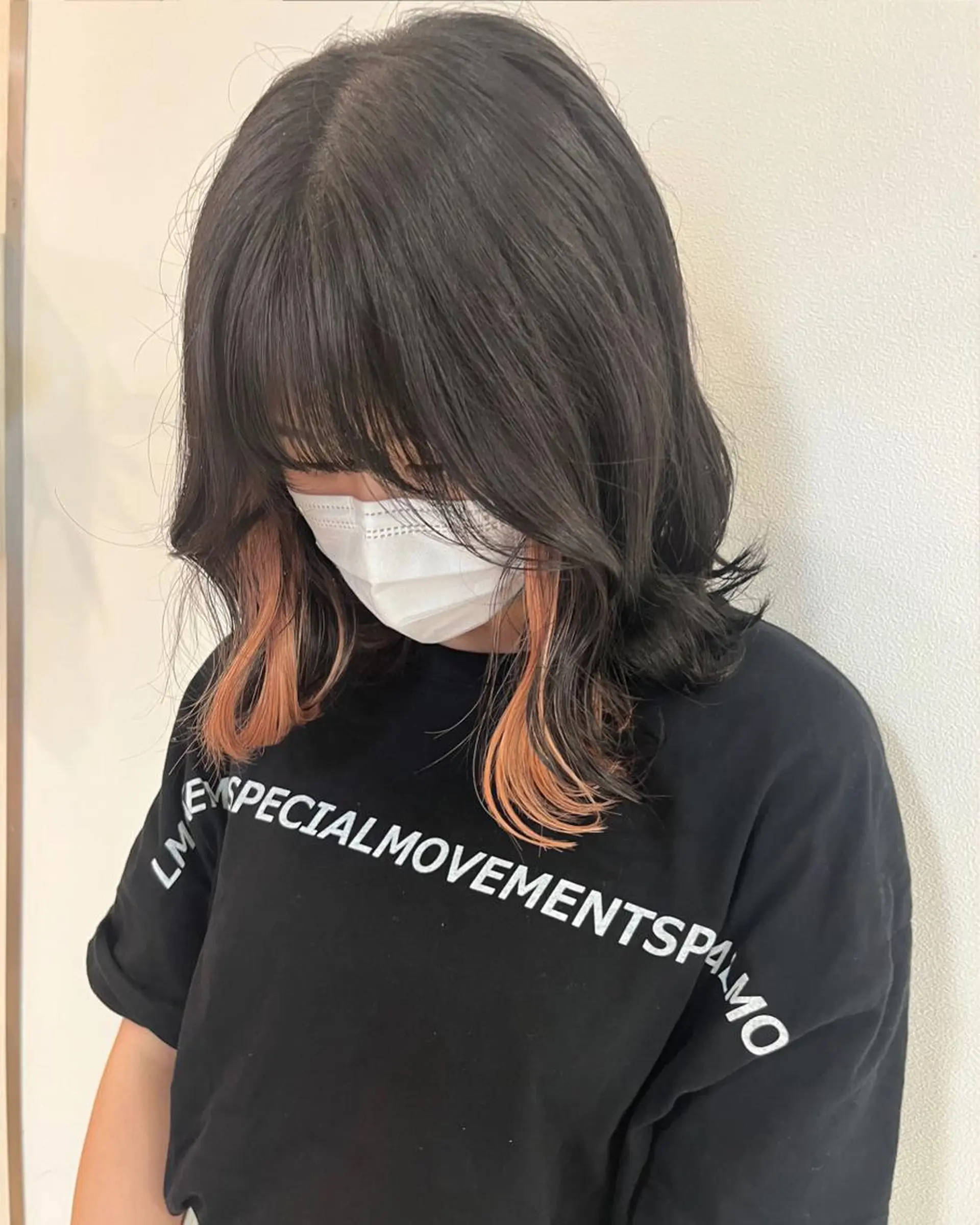 セミロング カラー ヘアアレンジ エクステ ブリーチなし/ レイヤー🌿runaのヘアスタイル