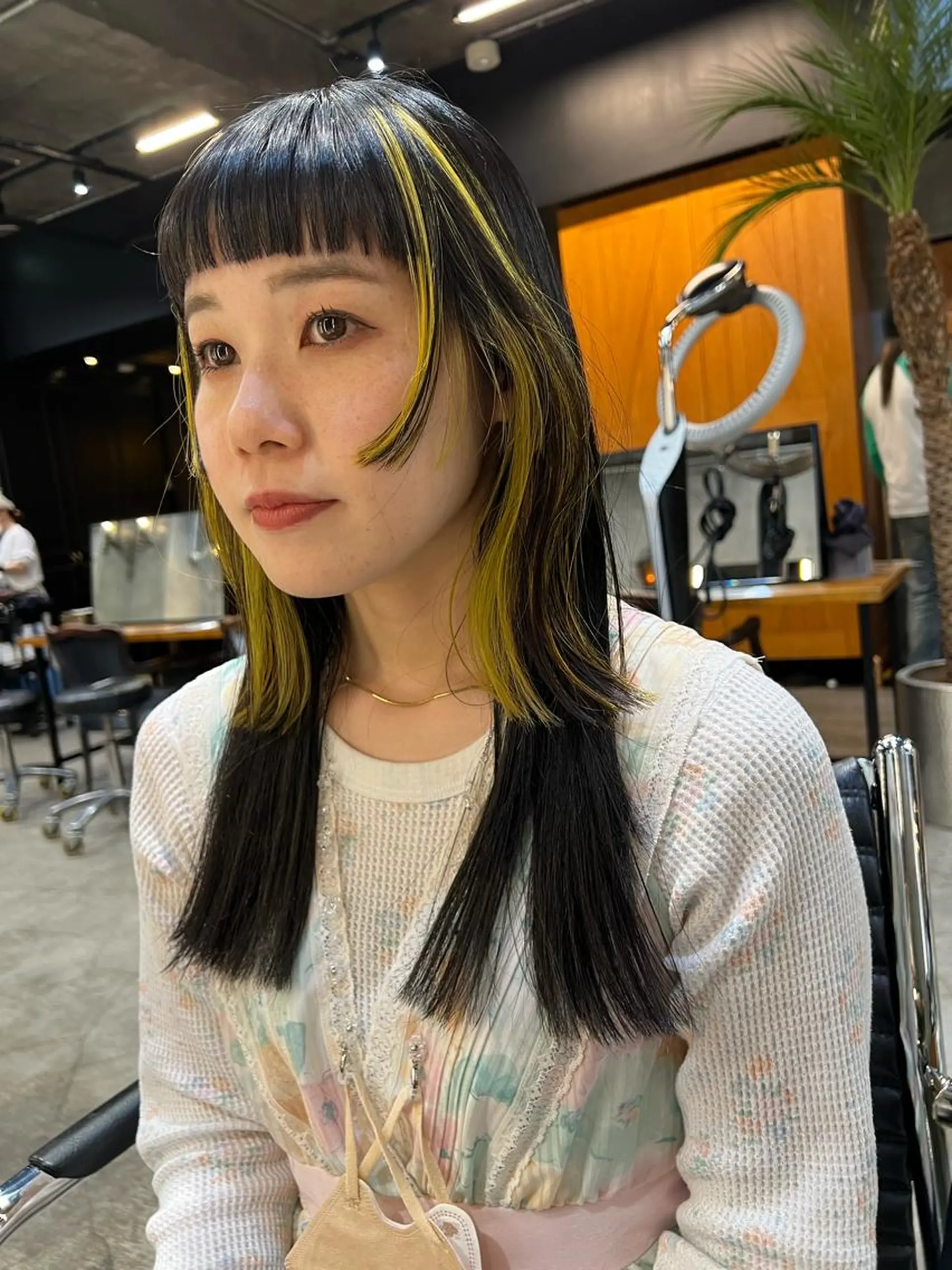 ロング カラー カット ヘアカラー haco＋所属・圧倒的デザイン力 店長🎨RENAのヘアスタイル