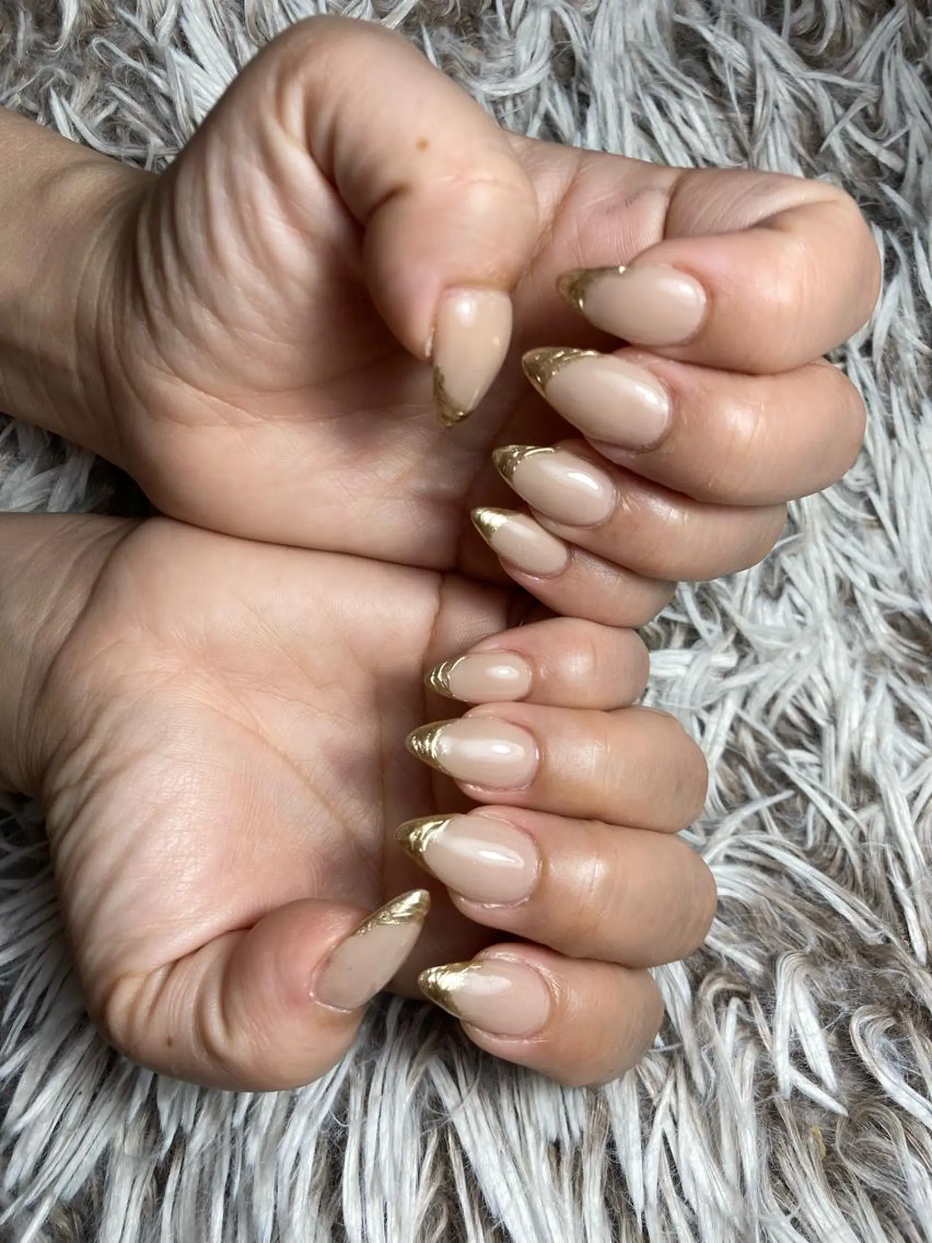 セミロング ネイル ハンドネイル フットネイル ✴︎ Delightのネイルデザイン