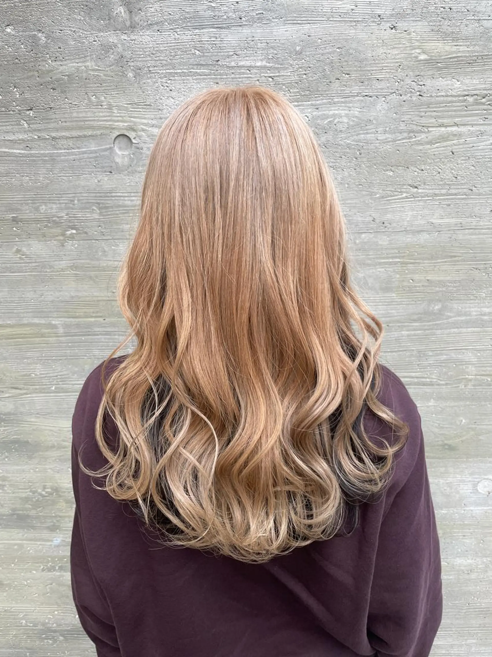 ロング カラー カット ヘアカラー トリートメント 齋藤 結愛のヘアスタイル