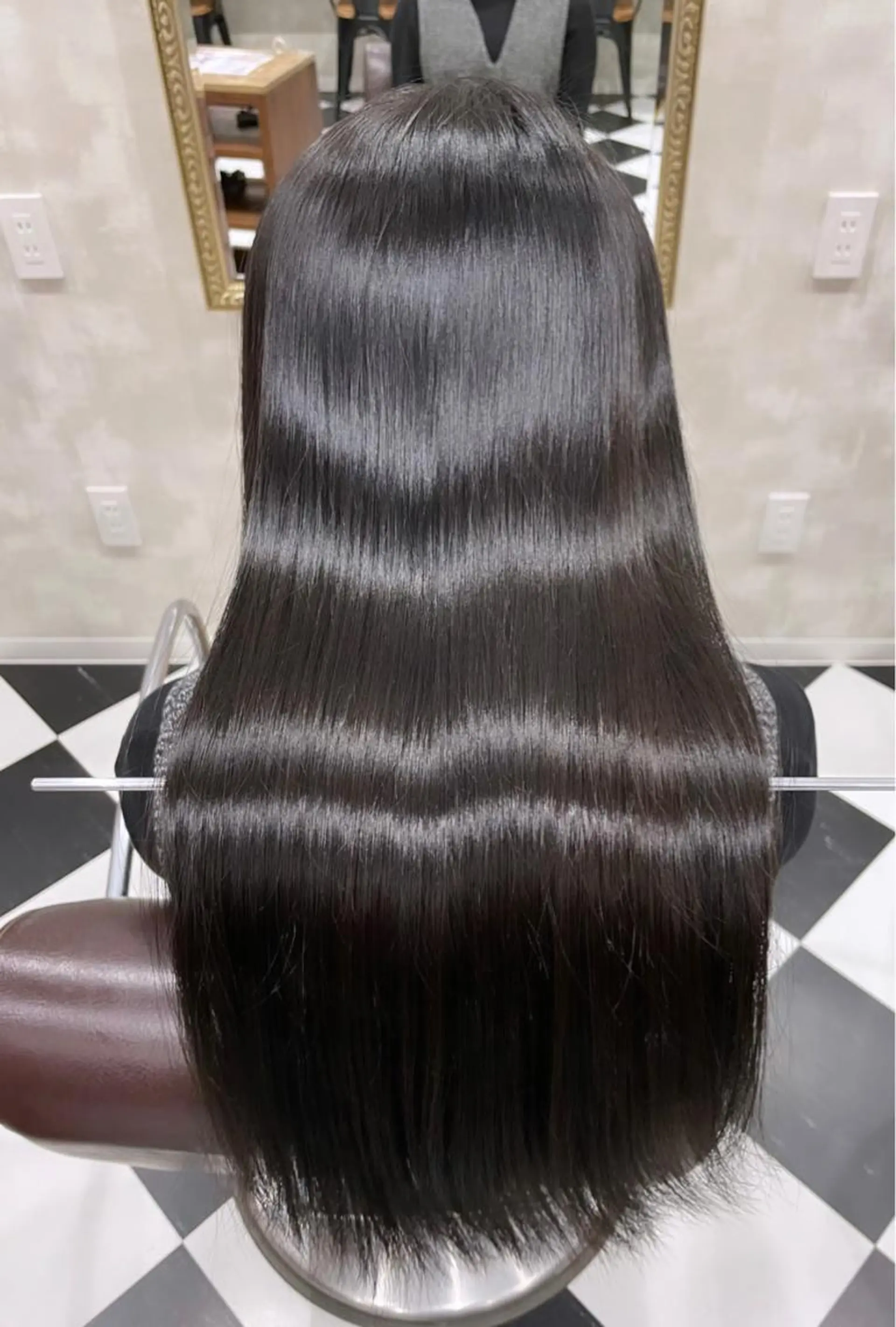 ロング 縮毛矯正 トリートメント レイヤーカット 縮毛矯正◽️河野泰貴のヘアスタイル