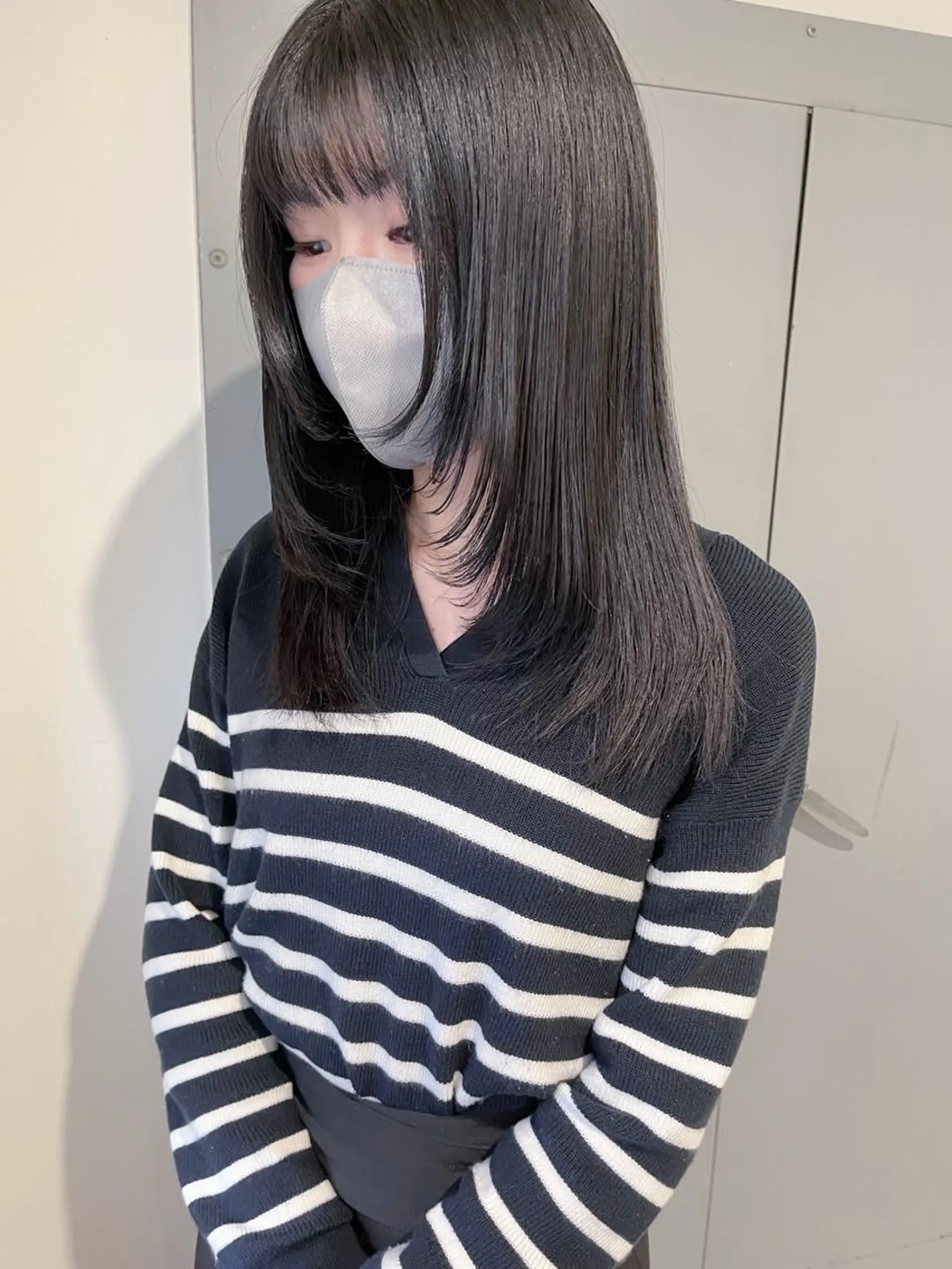 ロング カラー ヘアアレンジ 顔まわりレイヤー レイヤーカット カット ヘアカラー トリートメント 🤍清楚系 韓国レイヤー🤍拓朗のヘアスタイル