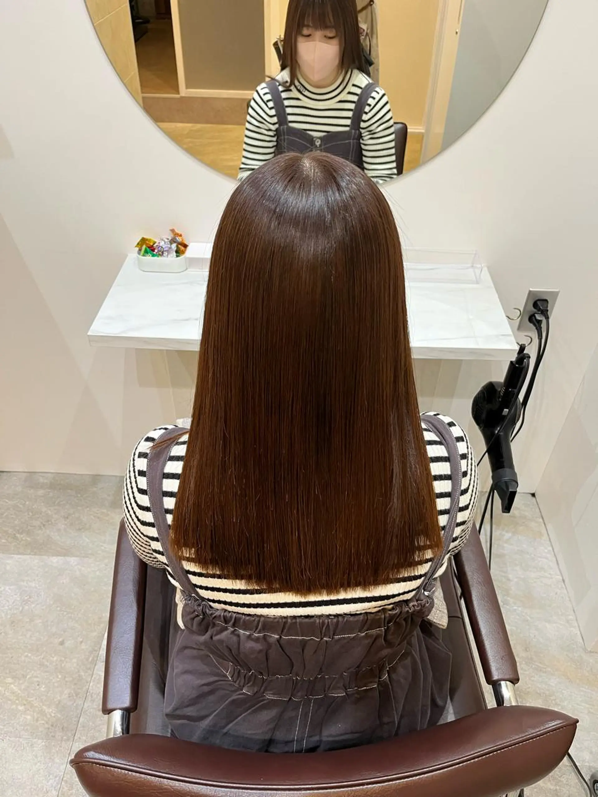 ロング カット ヘアカラー トリートメント 【髪質改善　艶髪】 布川　莉穂のヘアスタイル