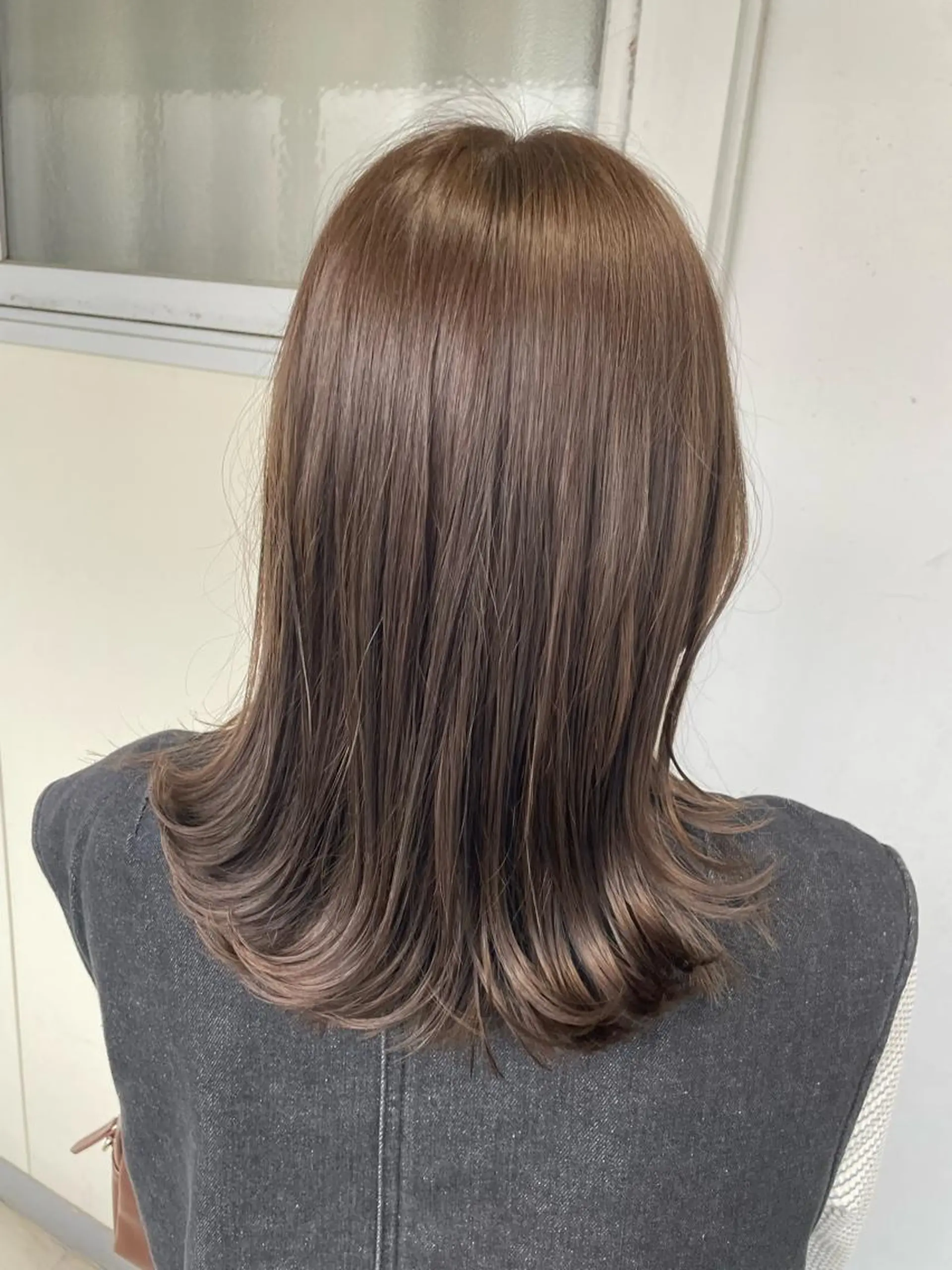 ミディアム カラー ヘアアレンジ maoブリーチ無し 似合わせカラーのヘアスタイル