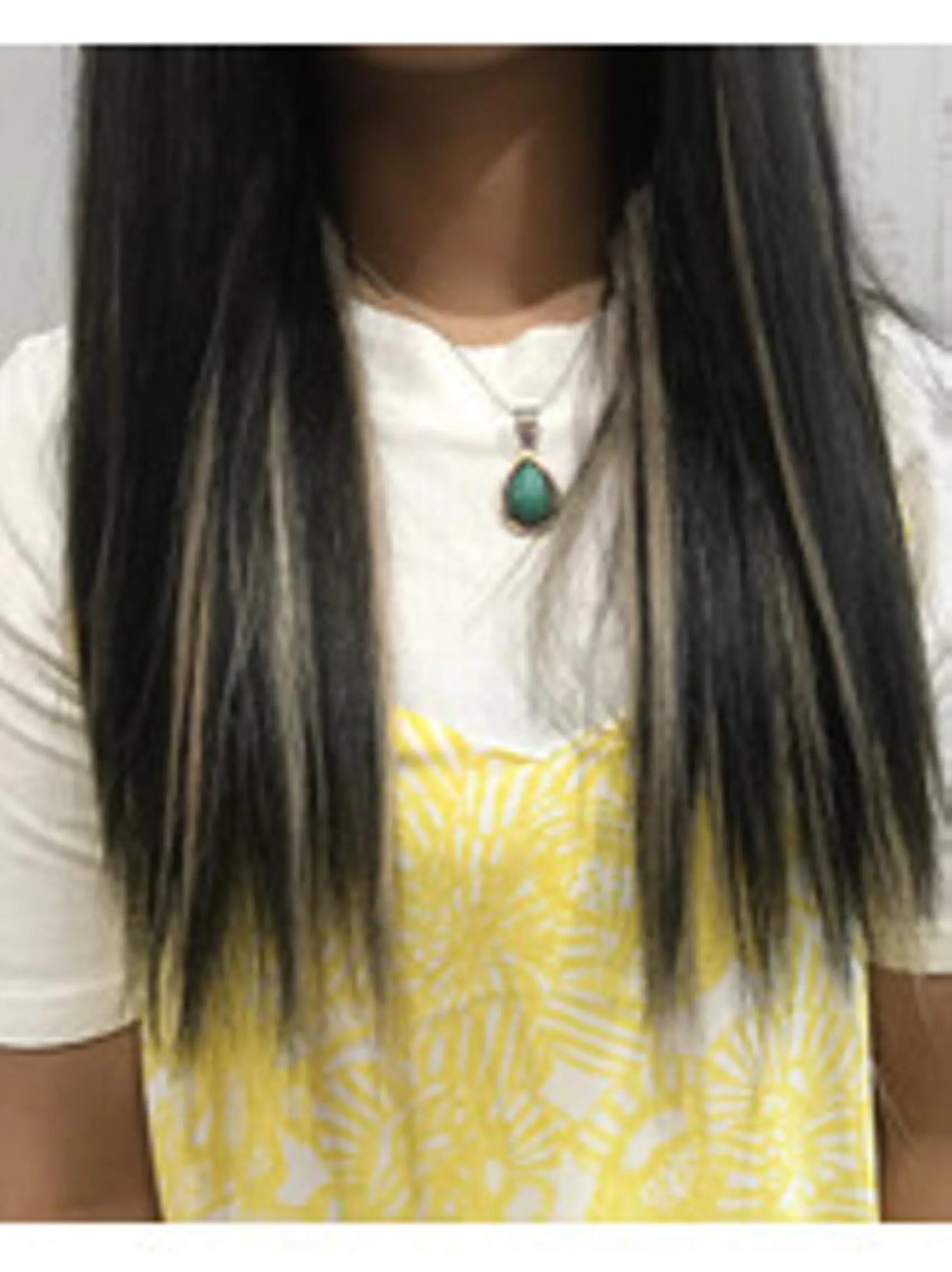 ロング カラー チビ編み込みエクステ シールEXどぅ〜すのヘアスタイル