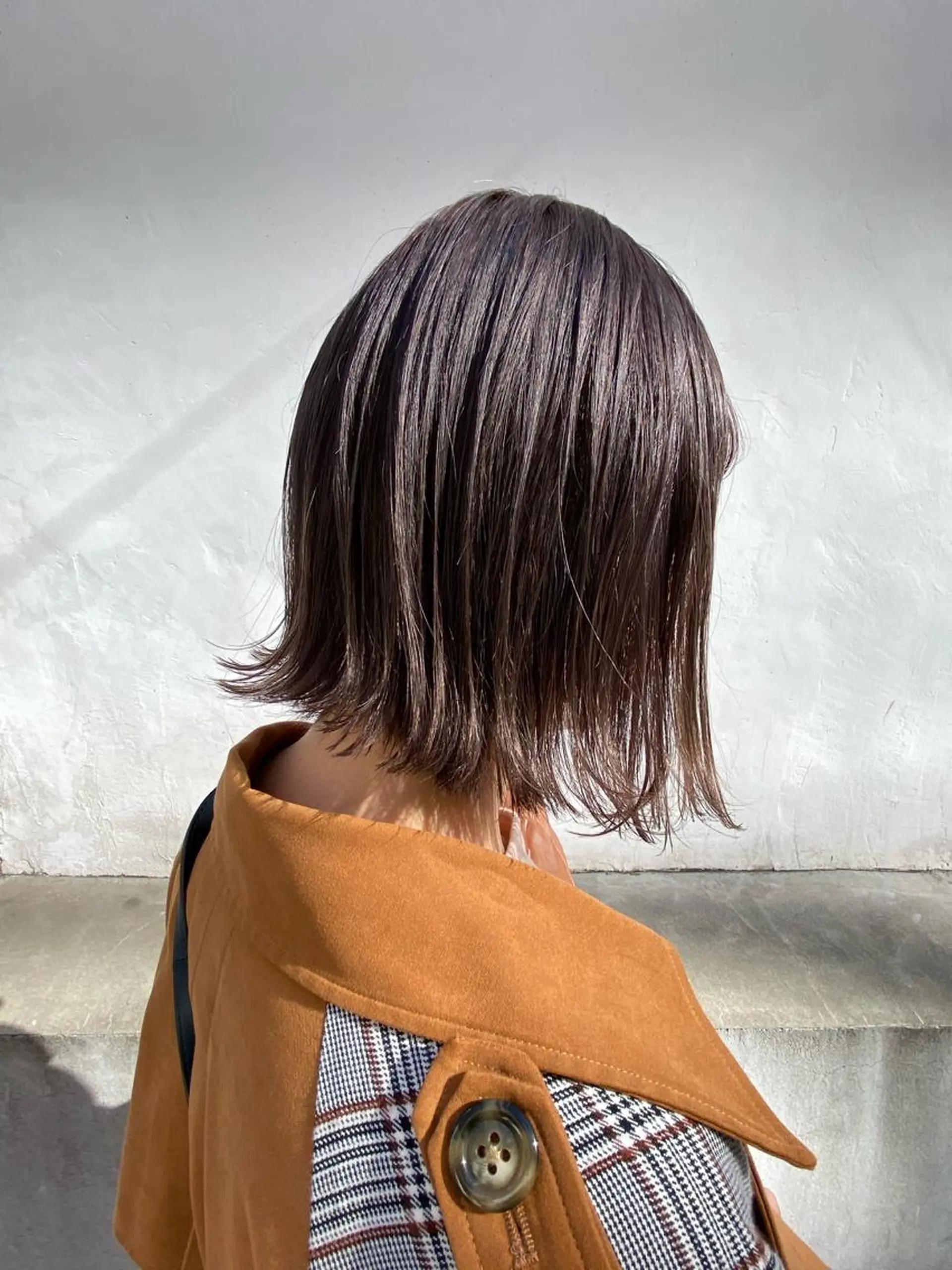 ミディアム カラー カット ヘアカラー トリートメント IVORY.所属・🟩白髪ぼかし/ボブ /ショートヘア/大司のヘアスタイル