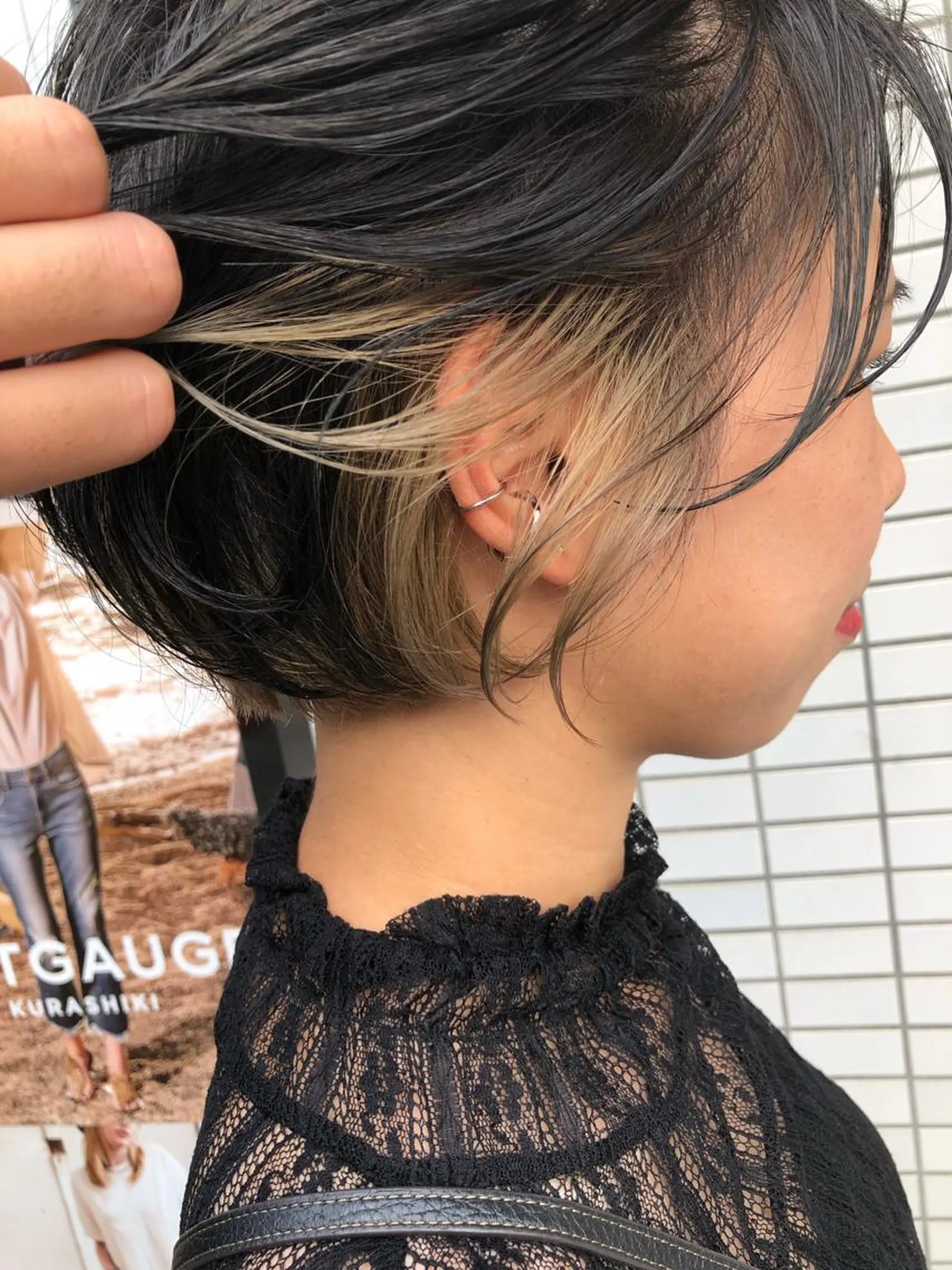 ショート カラー THE DAY所属・AKI HASHIMOTOのヘアスタイル