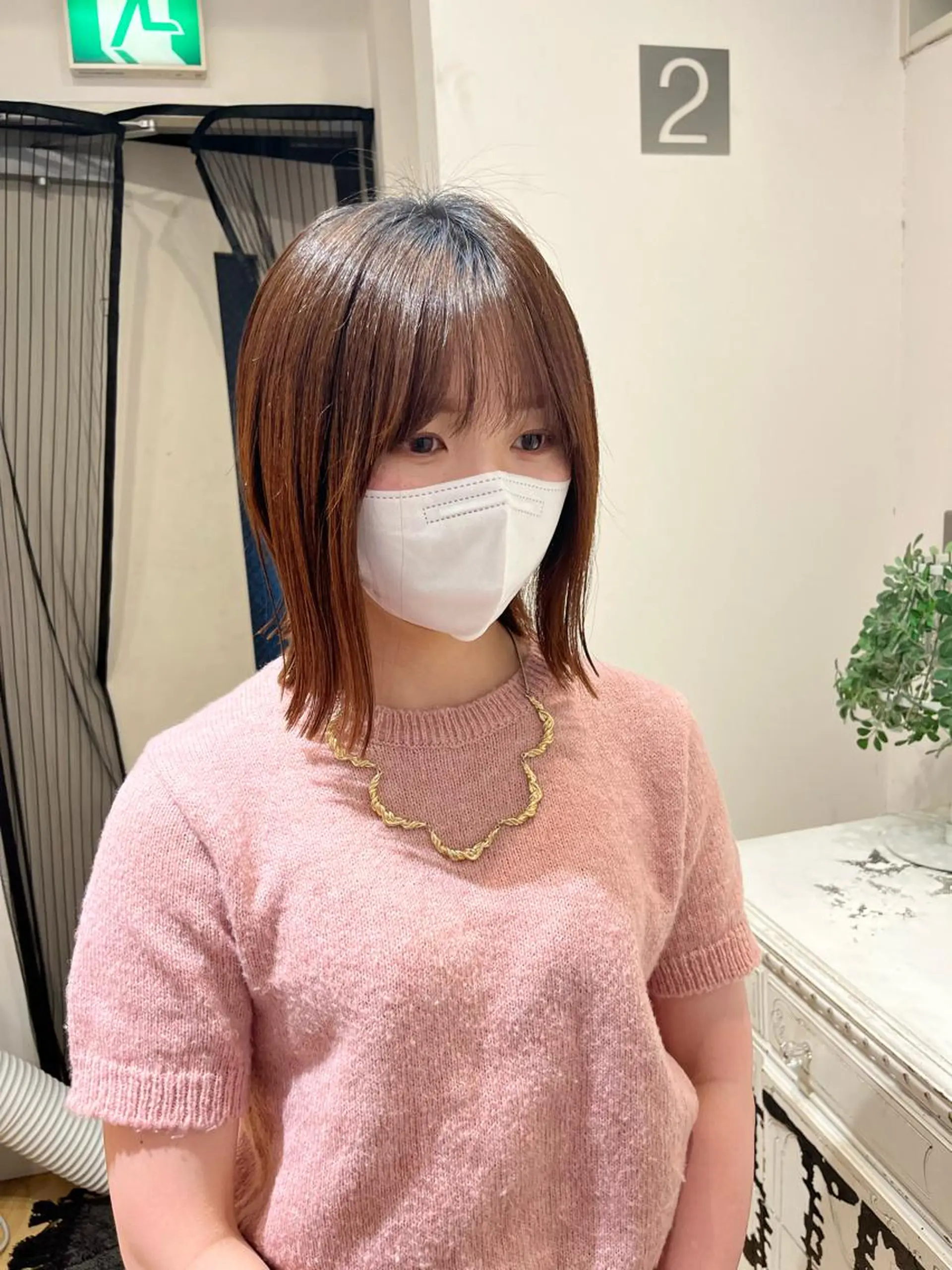 ショート 切りっぱなしボブ ボブ 韓国風ヘア 💠つたふうか/ 韓国/メンズヘア💠のヘアスタイル