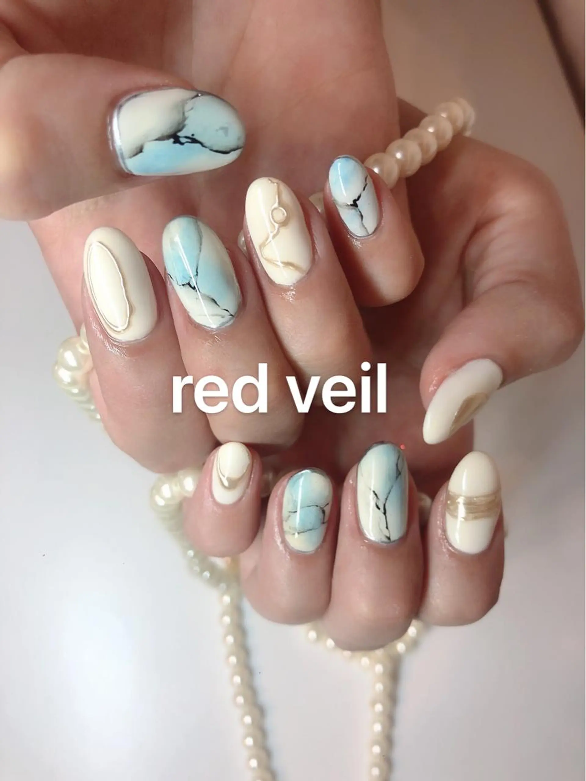 セミロング ネイル ハンドネイル 長さ出し専門 nynaのネイルデザイン