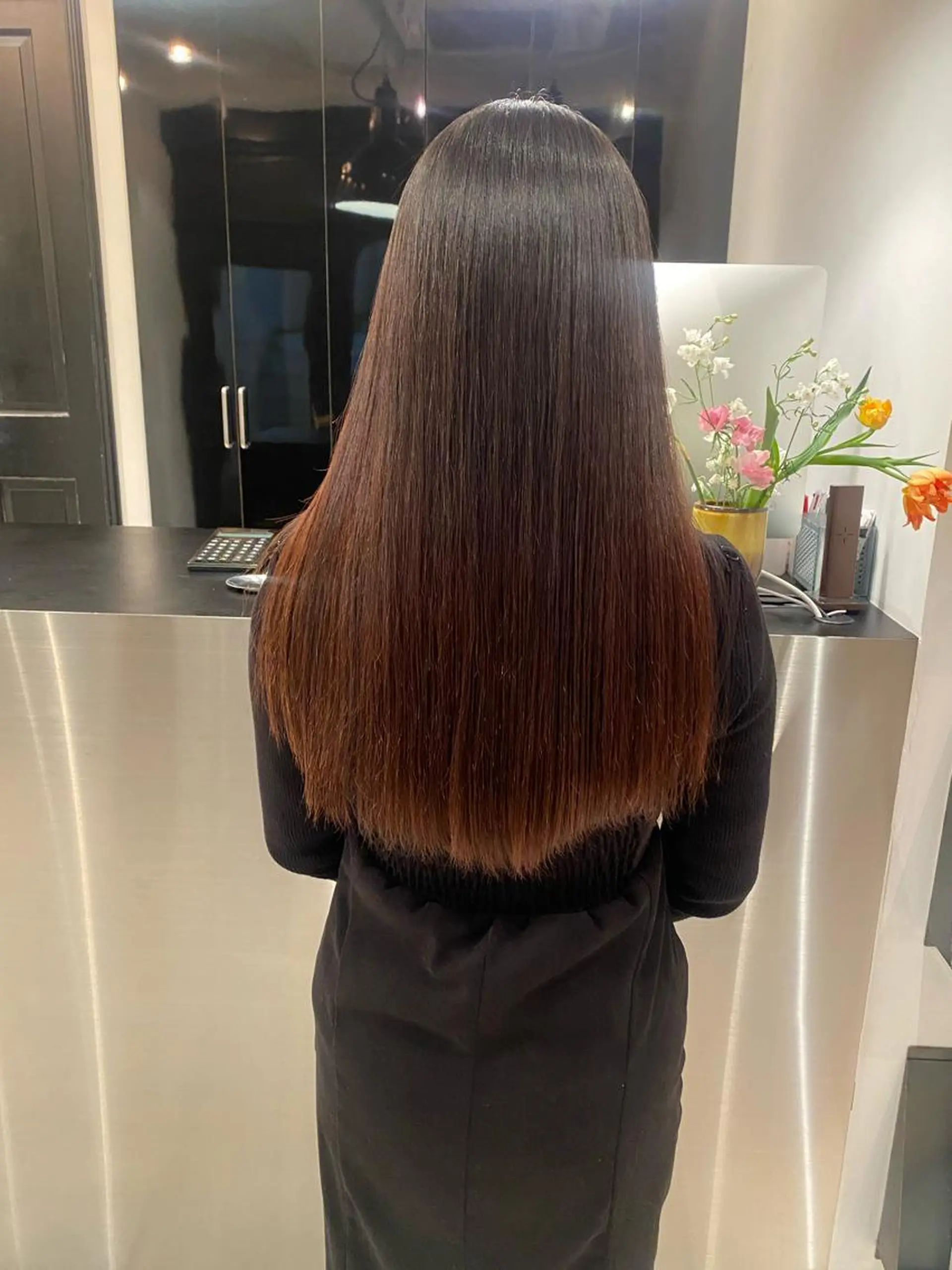 ロング パーマ riria/ボブ /ブラウンカラー🎀のヘアスタイル