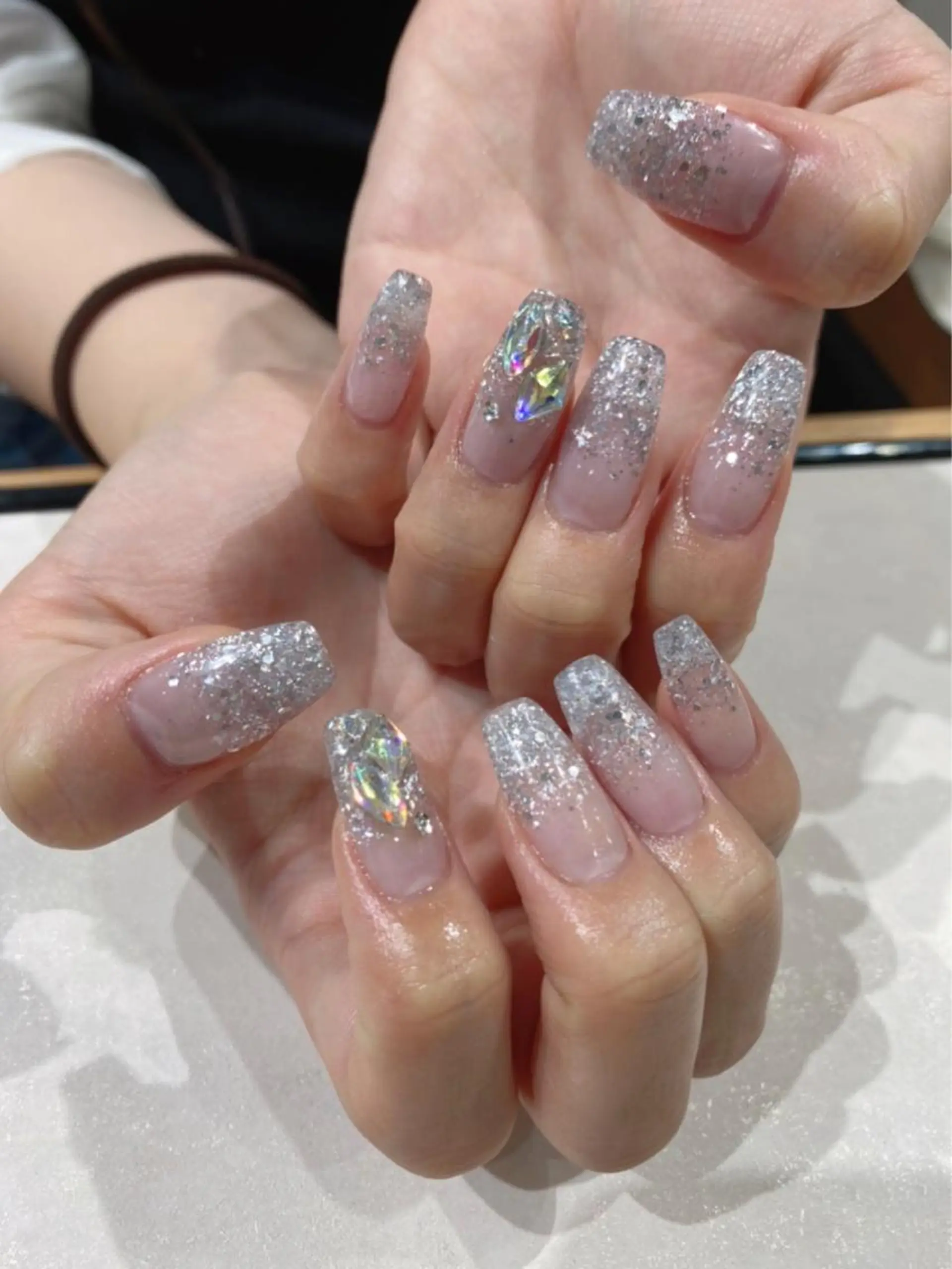セミロング ハンドネイル Nail R💫 naoのネイルデザイン