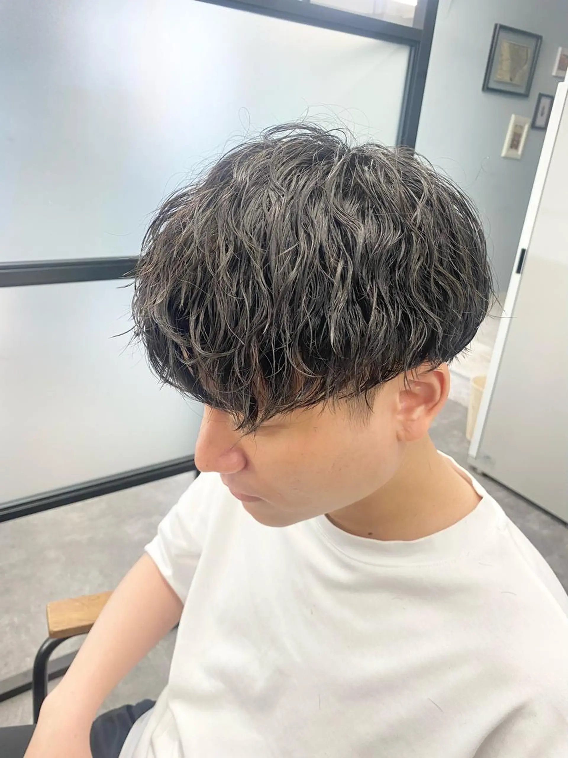 メンズ メンズパーマ 波巻きパーマ カット パーマ 菅　美咲 /三軒茶屋/全席個室のヘアスタイル