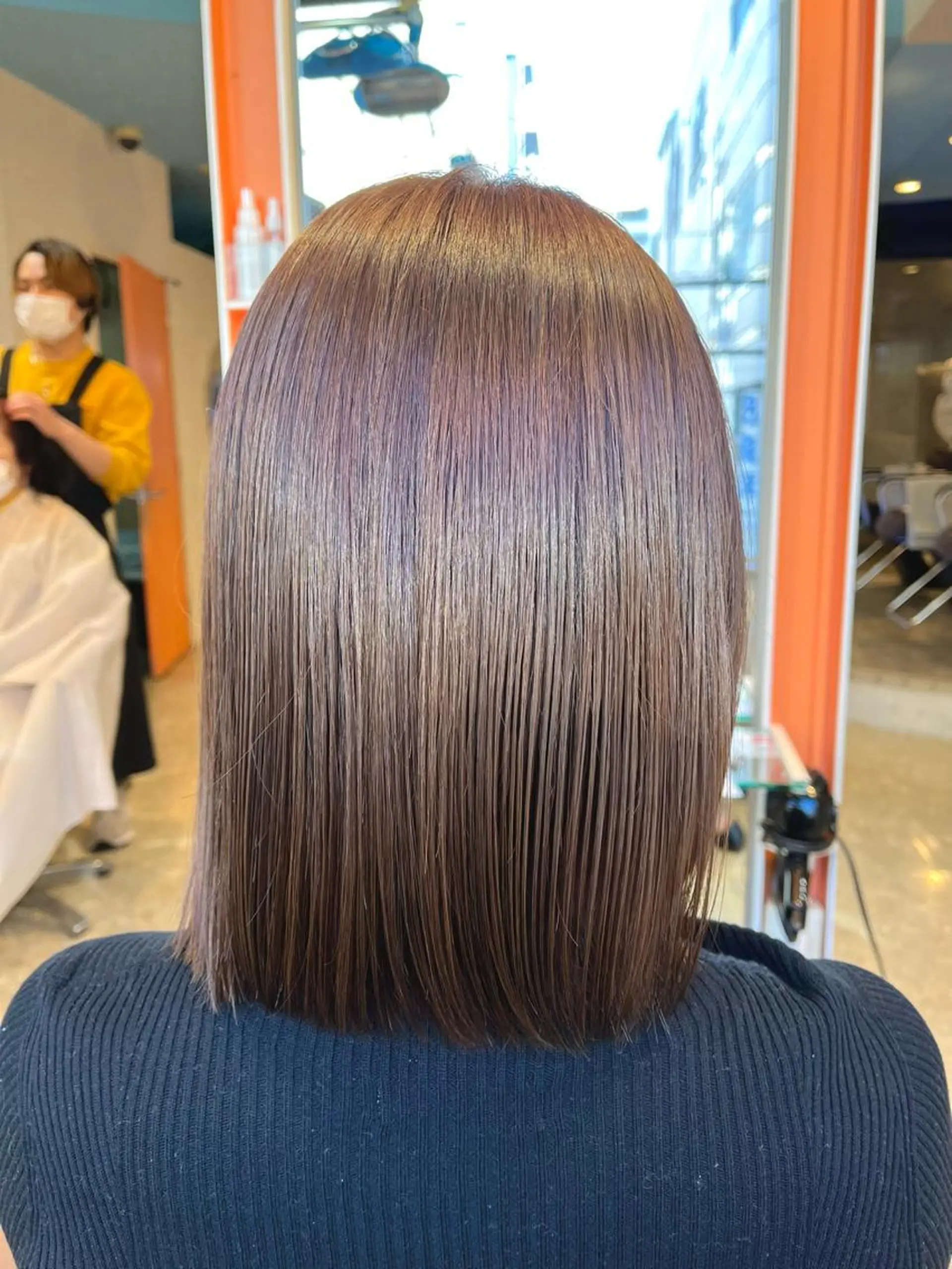 ミディアム カラー ブラウンカラー ヘアカラー トリートメント うしだ かおるのヘアスタイル