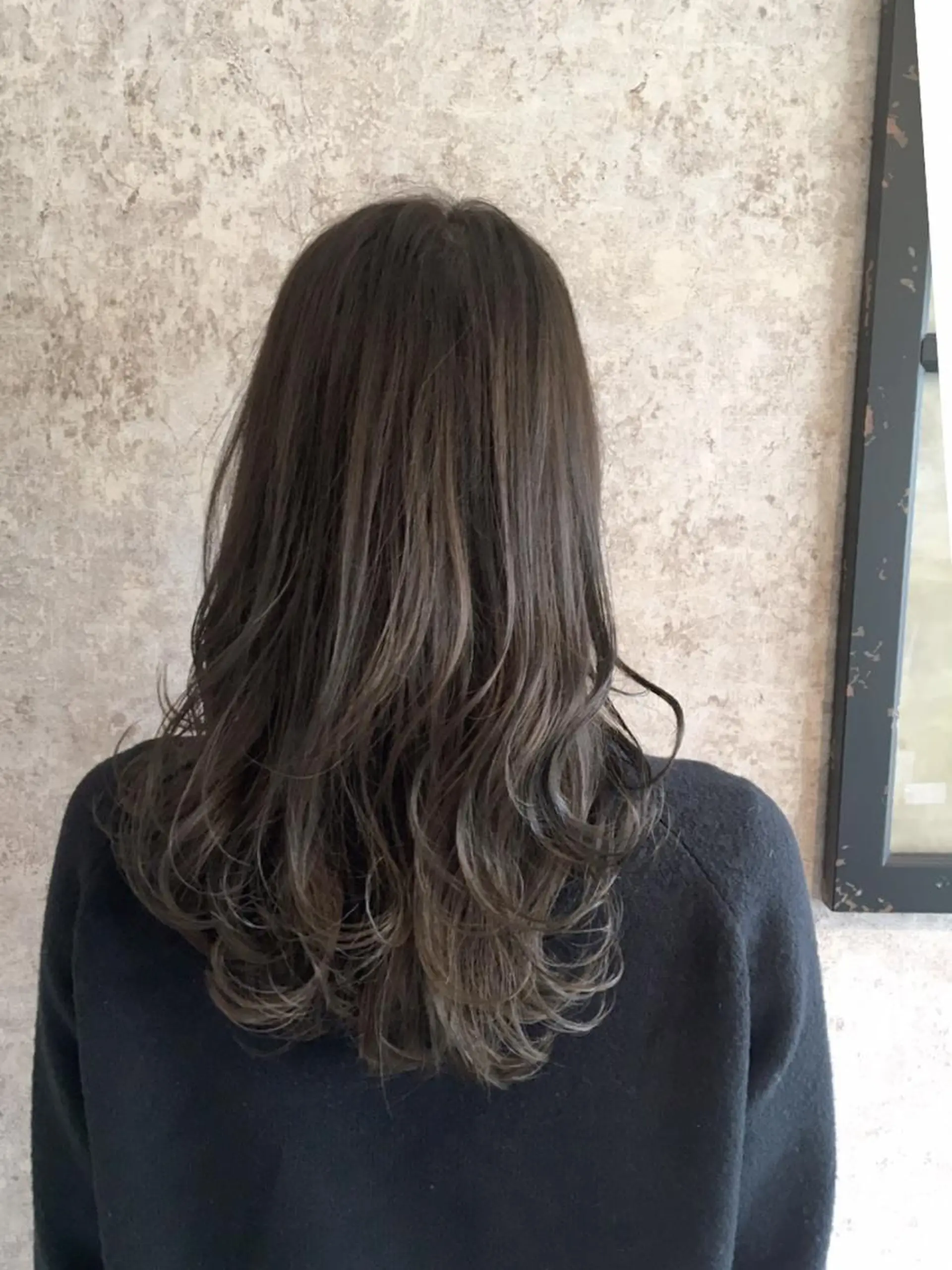 ミディアム カラー パーマ 小顔カット✨ 透明感カラー/村上のヘアスタイル