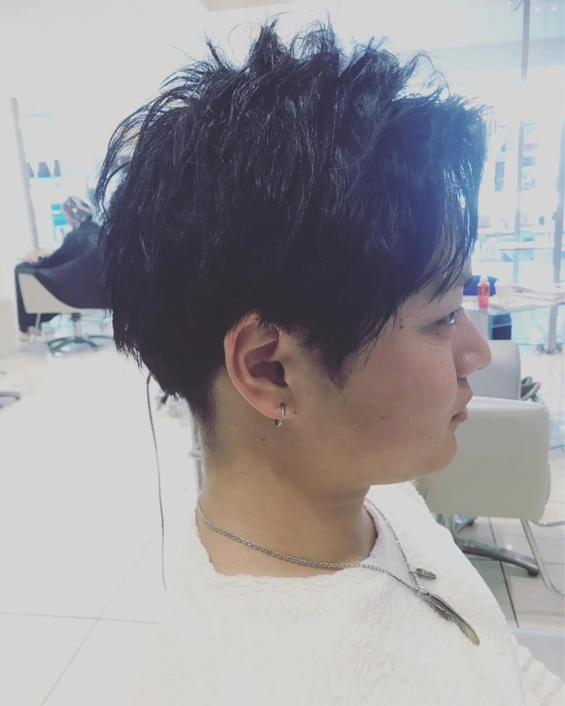 ショート カラー パーマ ヘアアレンジ メンズ キッズ ネイル マツエク・マツパ メンズネイル カット MODEK's西宮店 マネージャー神道有基のヘアスタイル