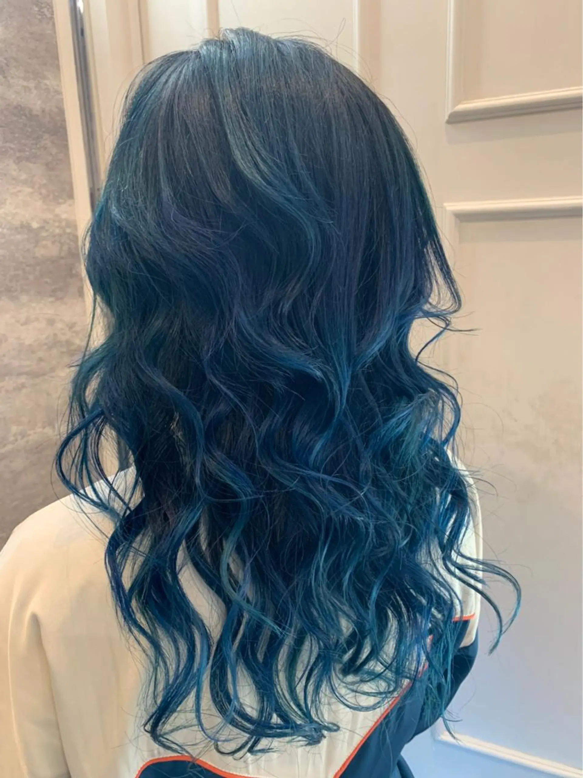 セミロング カラー ネイビーカラー 🫟Blanco🫟 Color&Careのヘアスタイル