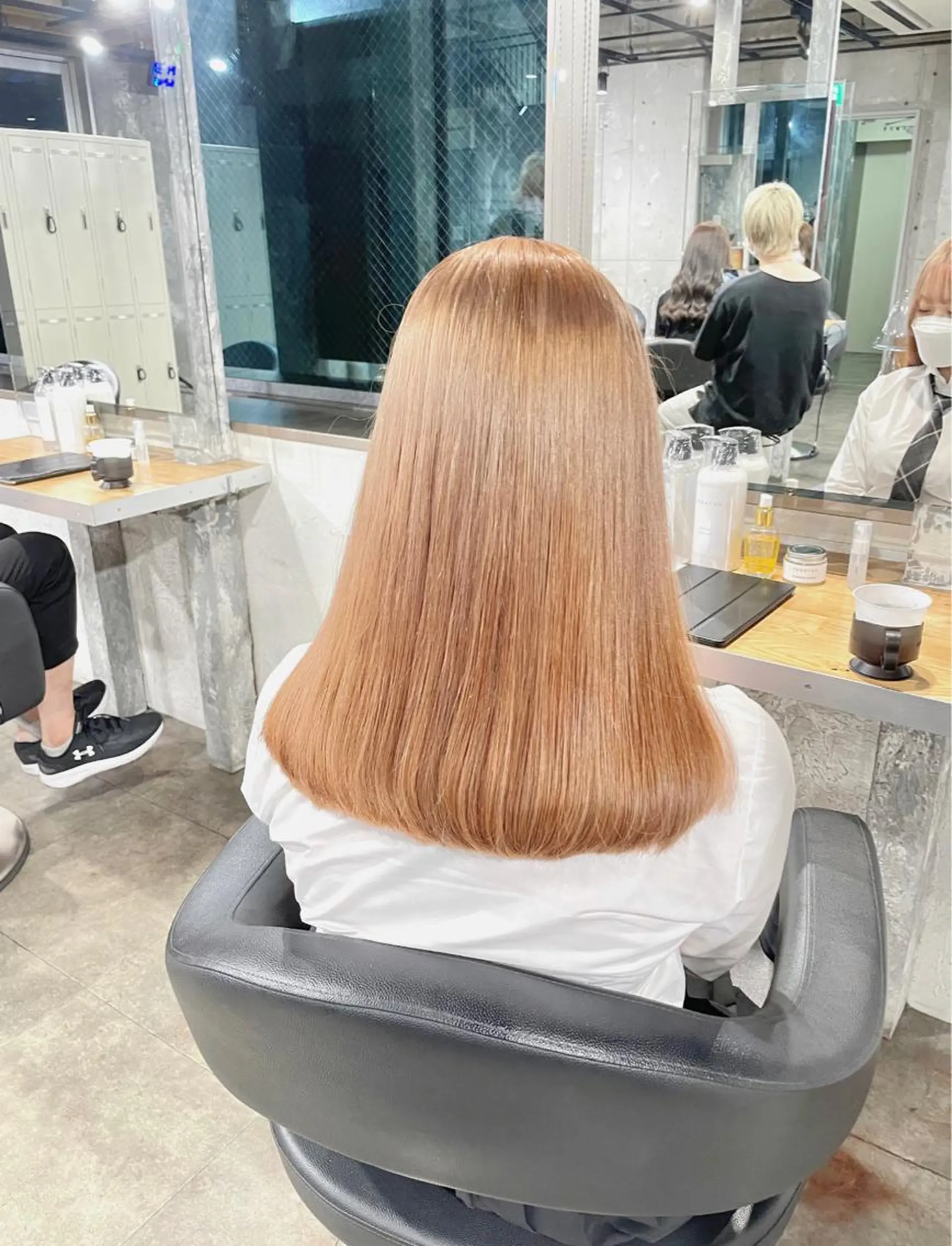 ロング カラー ヘアカラー トリートメント ヘッドスパ ヘアセット ベージュカラー💖 やすひろのヘアスタイル