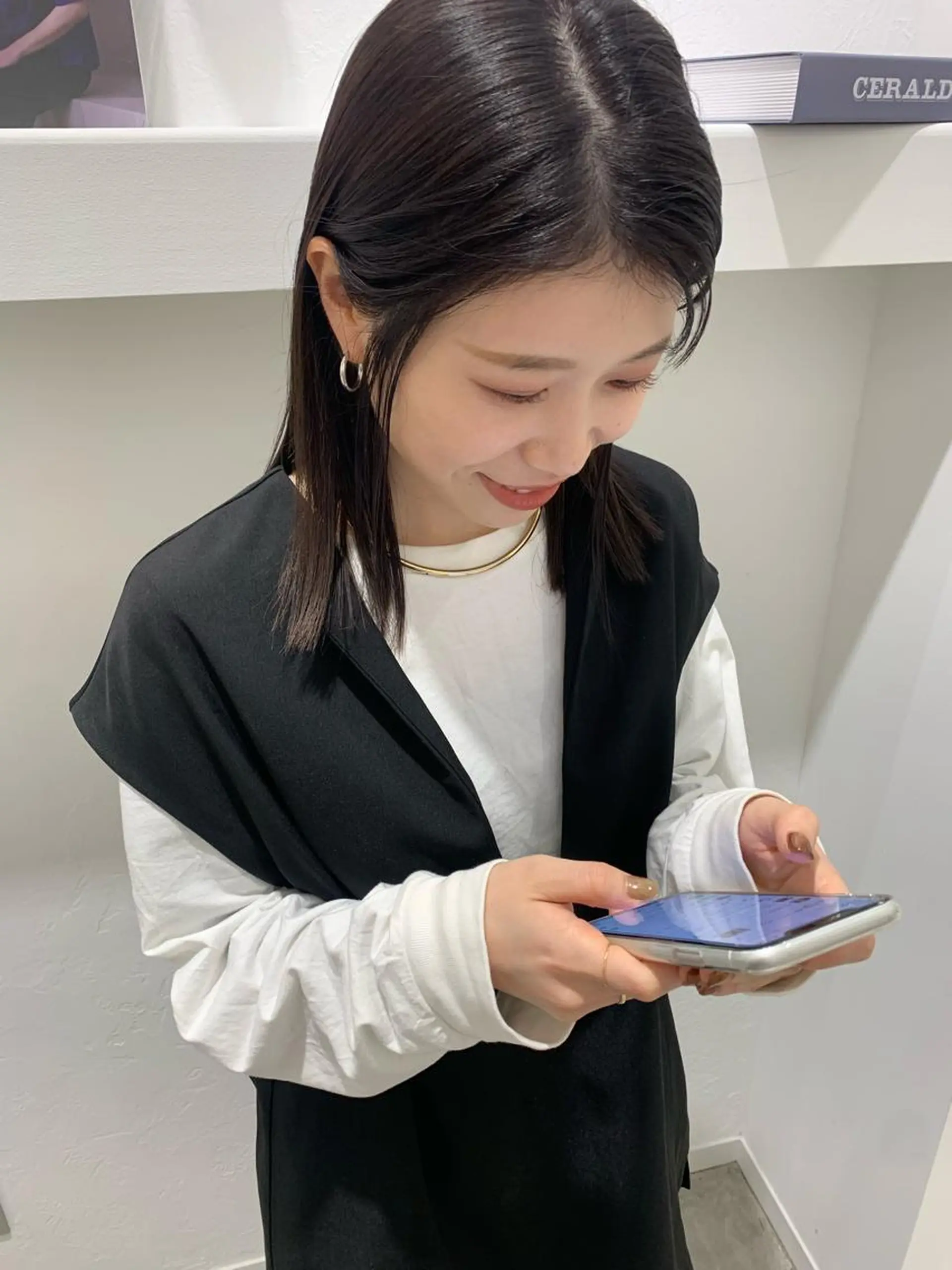 ミディアム カラー カット ヘアカラー トリートメント 顔周りレイヤー 🎀マリノのヘアスタイル